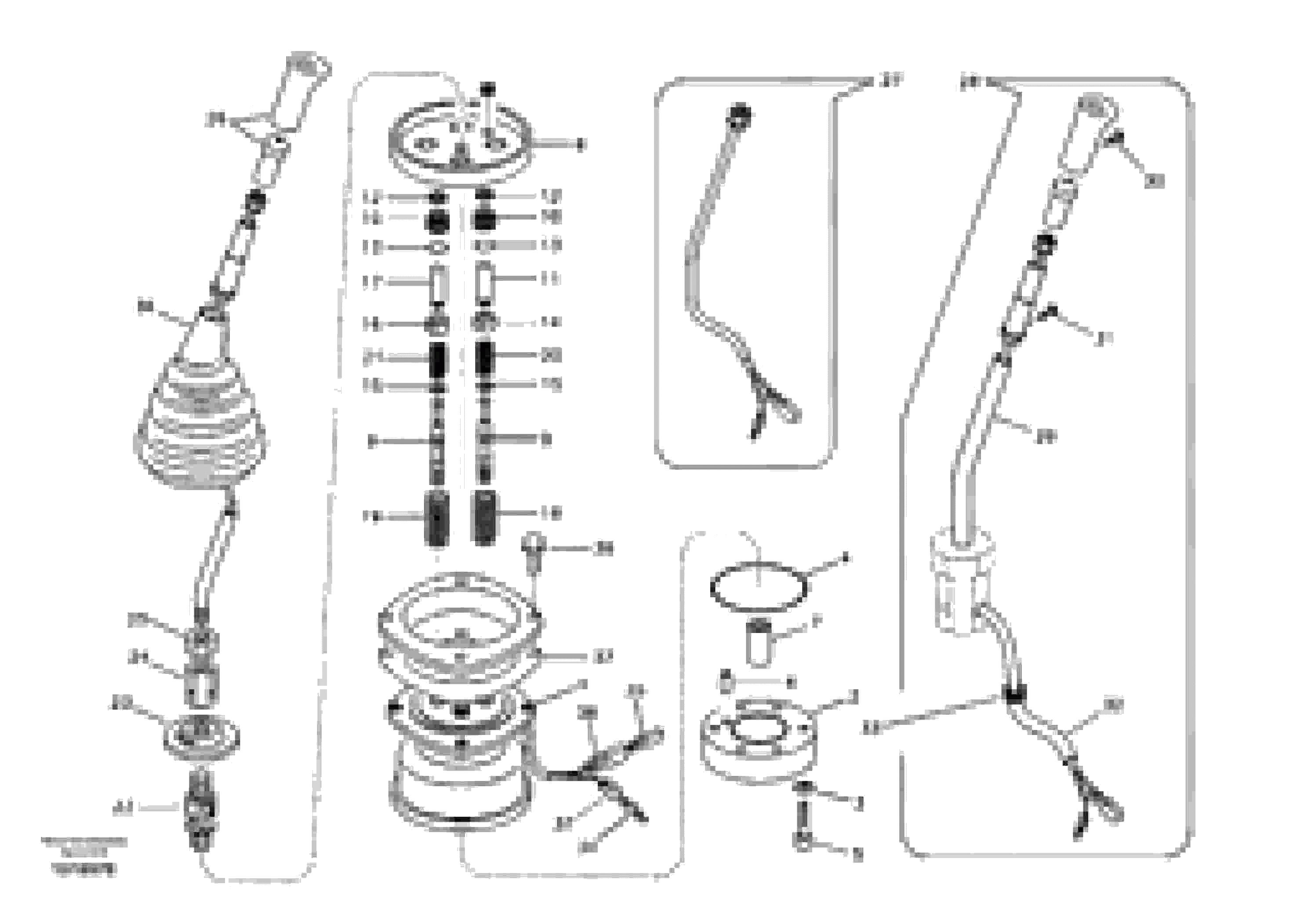 Схема запчастей Volvo EC55B - 12957 Servo system, remote control valve 