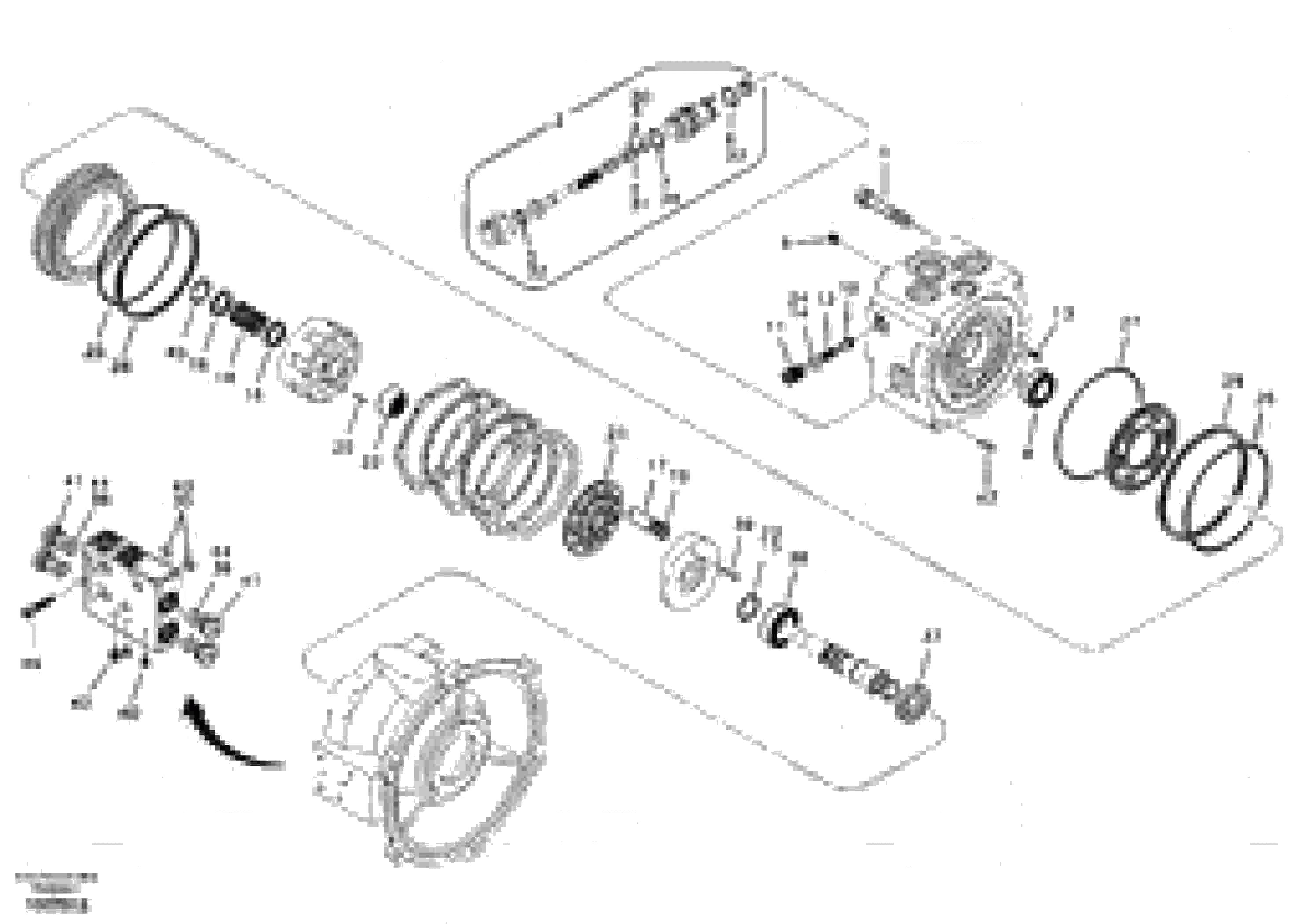 Схема запчастей Volvo EW55B - 4419 Поворотный редуктор (Гидромотор поворота платформы) 