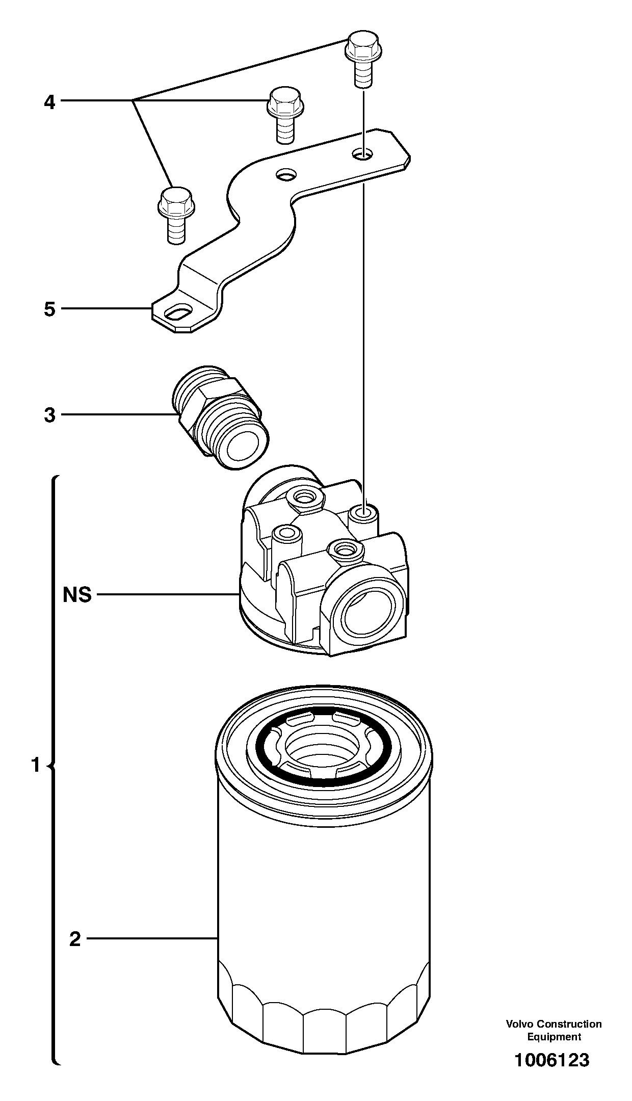 Схема запчастей Volvo EC13 TYPE 600 XR/XTV - 9440 Hydraulic oil filter 