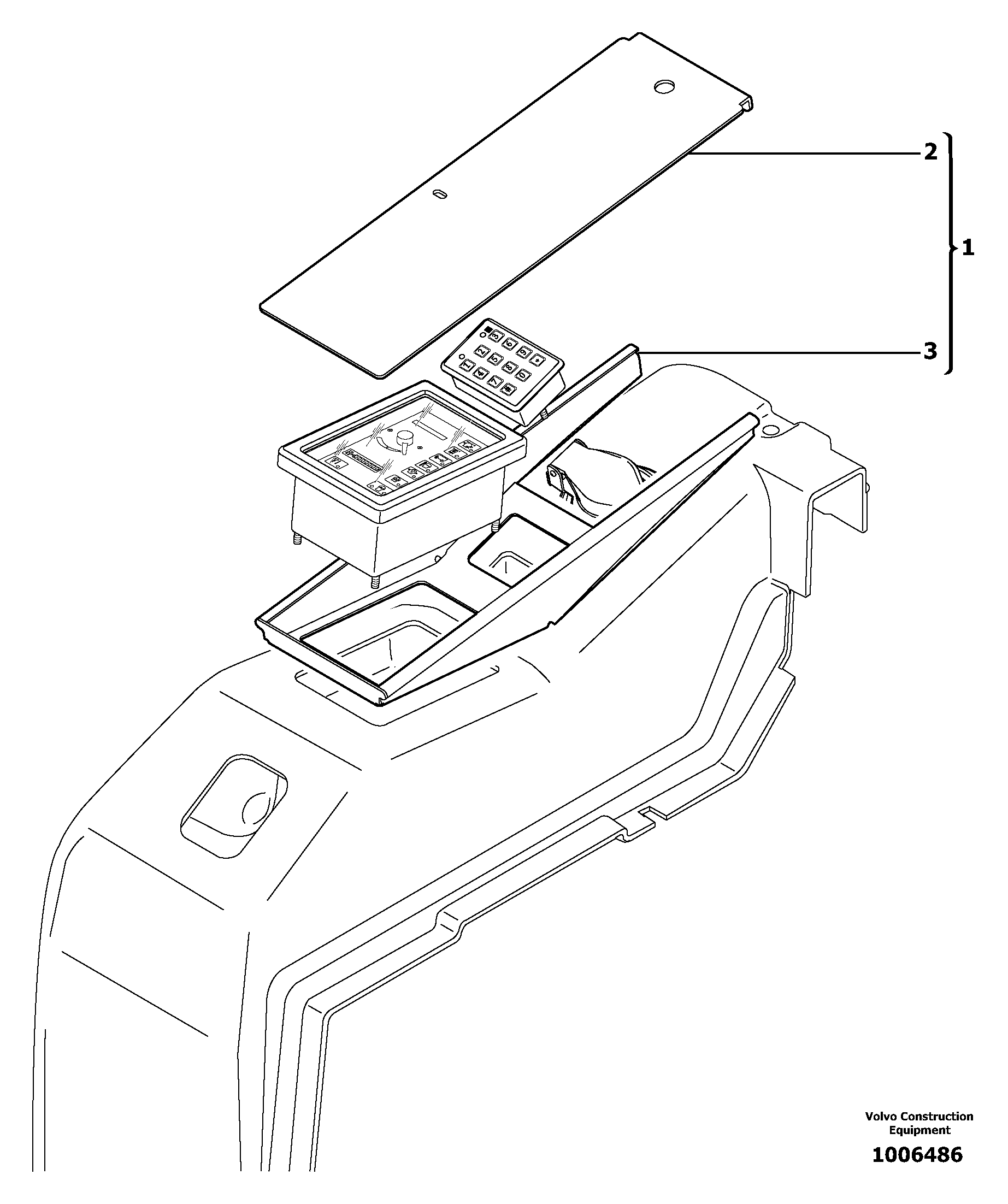 Схема запчастей Volvo EC13 TYPE 600 XR/XTV - 6887 Anti-vandalism equipment 