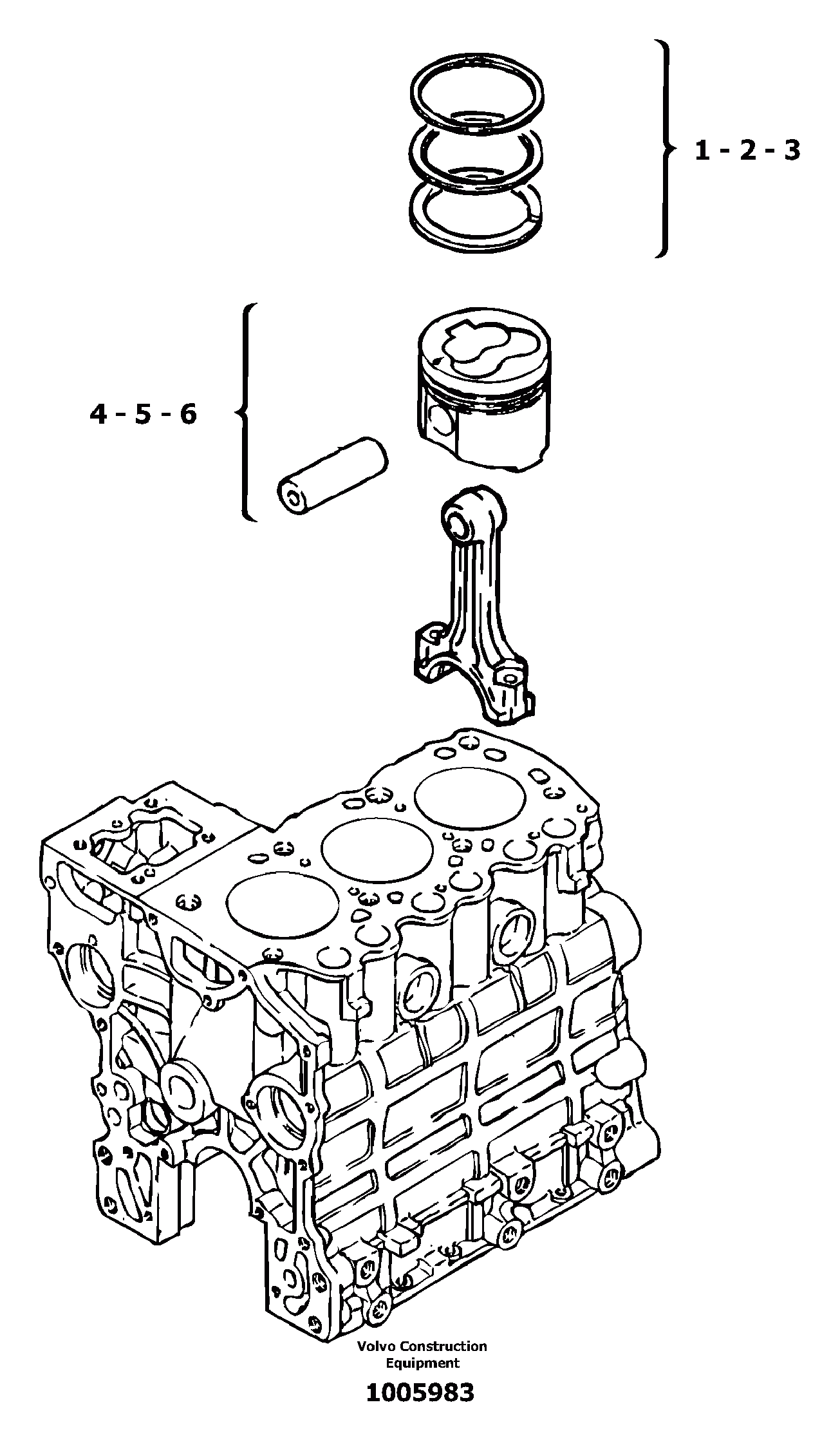 Схема запчастей Volvo EC13 TYPE 600 XR/XTV - 11018 Pistons 