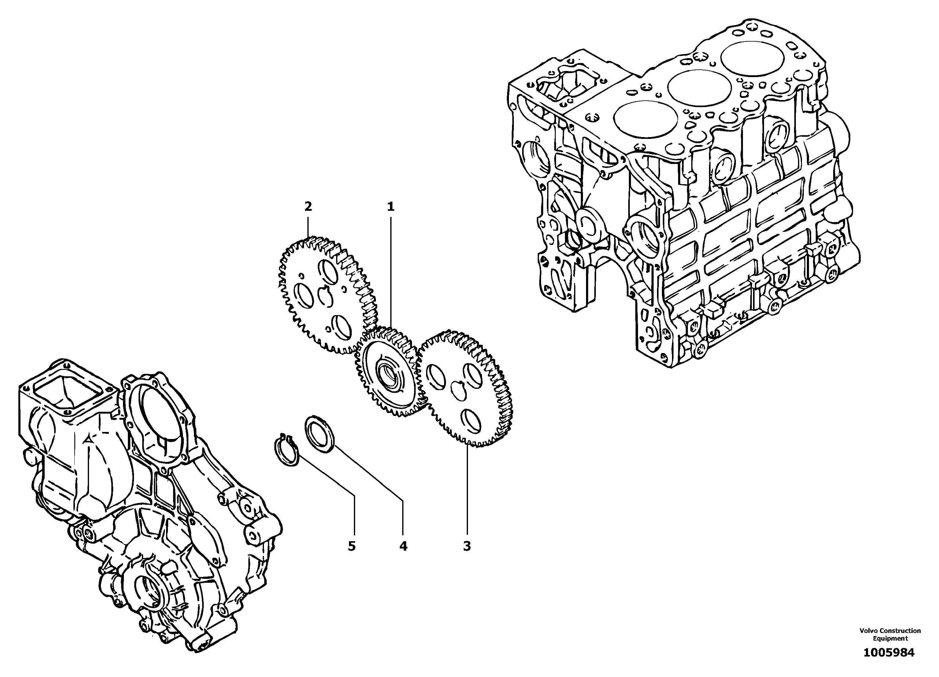 Схема запчастей Volvo EC13 TYPE 600 XR/XTV - 11023 Timing gears 