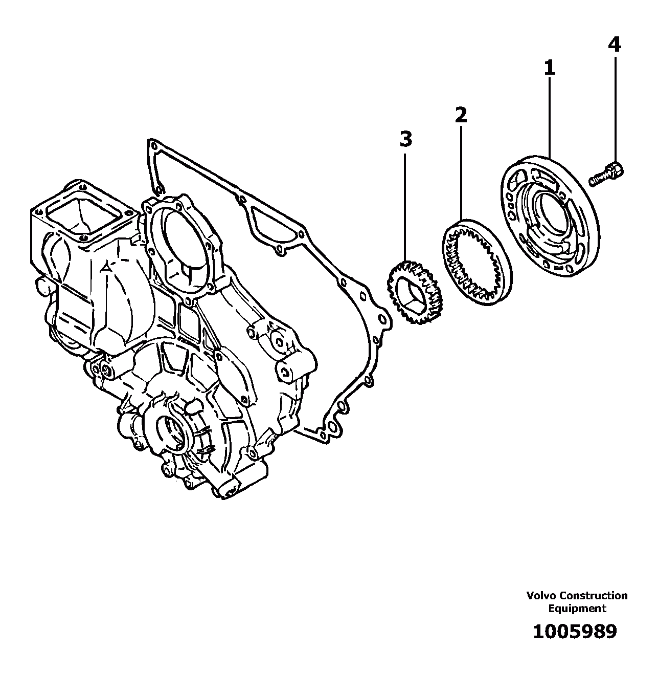 Схема запчастей Volvo EC13 TYPE 600 XR/XTV - 11028 Lubricating oil pump 