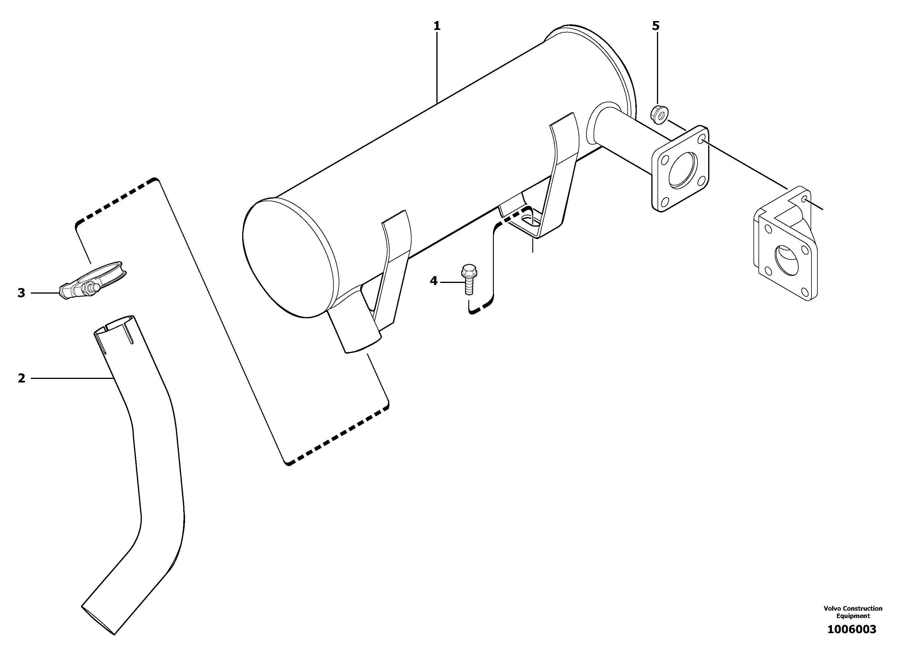 Схема запчастей Volvo EC13 TYPE 600 XR/XTV - 11042 Muffler 