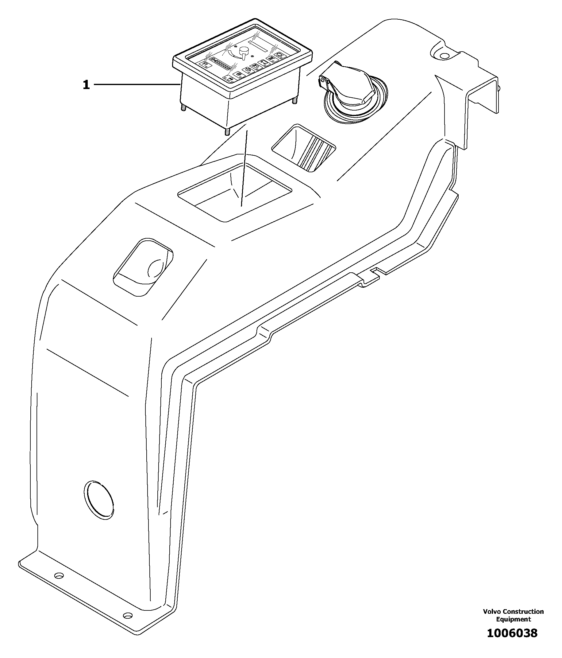 Схема запчастей Volvo EC13 TYPE 600 XR/XTV - 8259 Control panel 