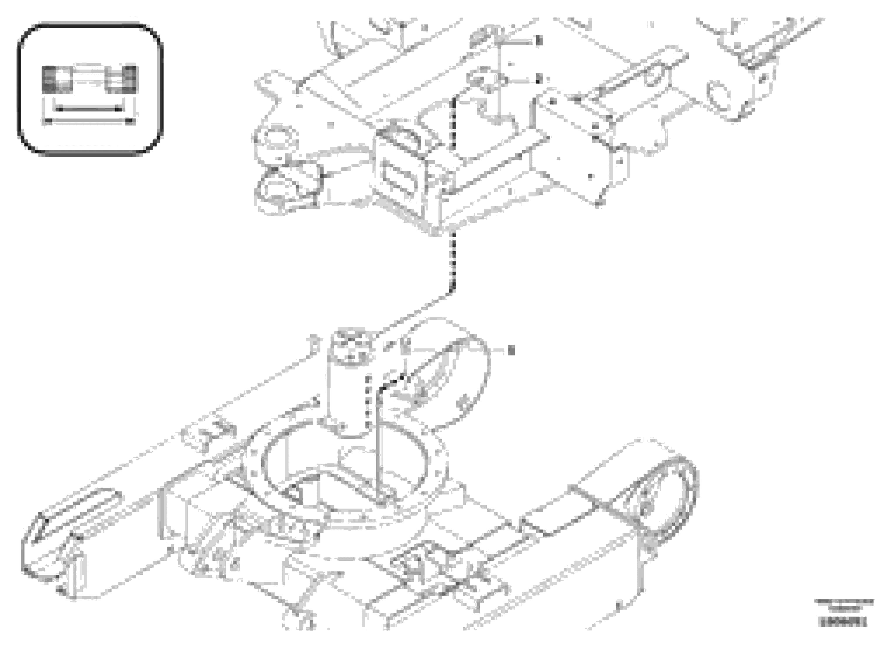 Схема запчастей Volvo EC13 TYPE 600 XR/XTV - 8270 Swivel joint equipment / variable track 