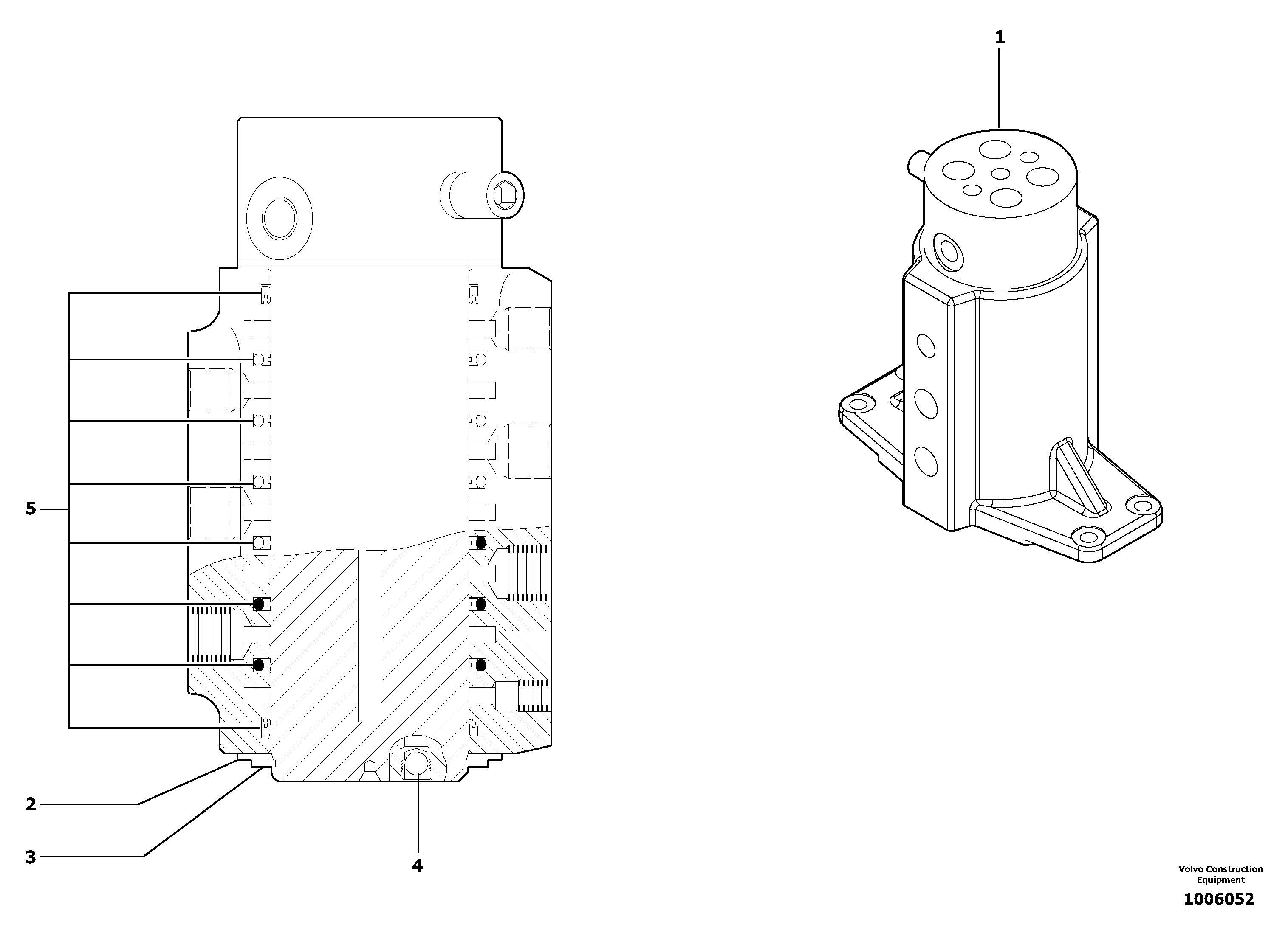 Схема запчастей Volvo EC13 TYPE 600 XR/XTV - 8272 Swivel joint 