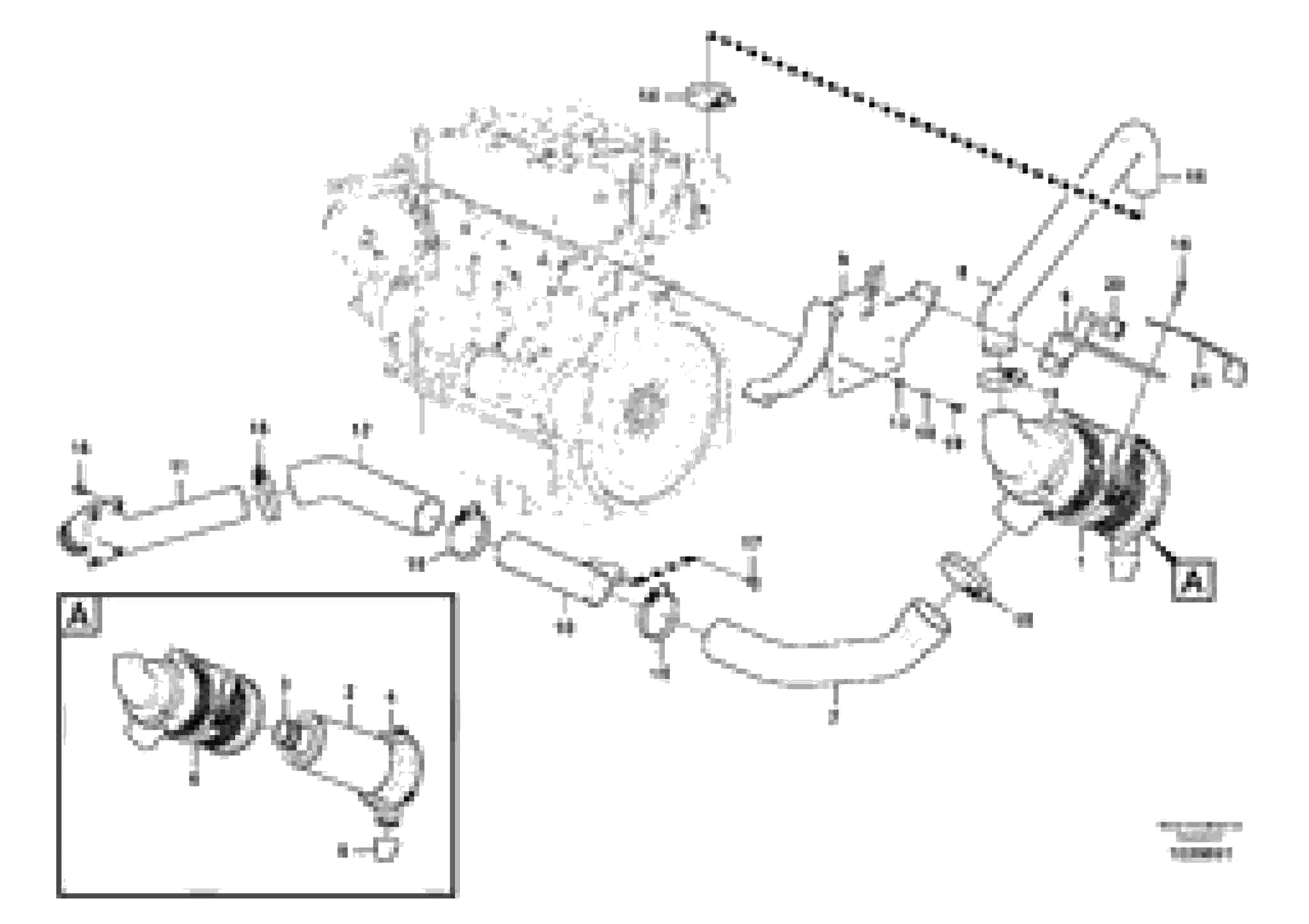 Схема запчастей Volvo ECR58 - 67445 Система впуска 