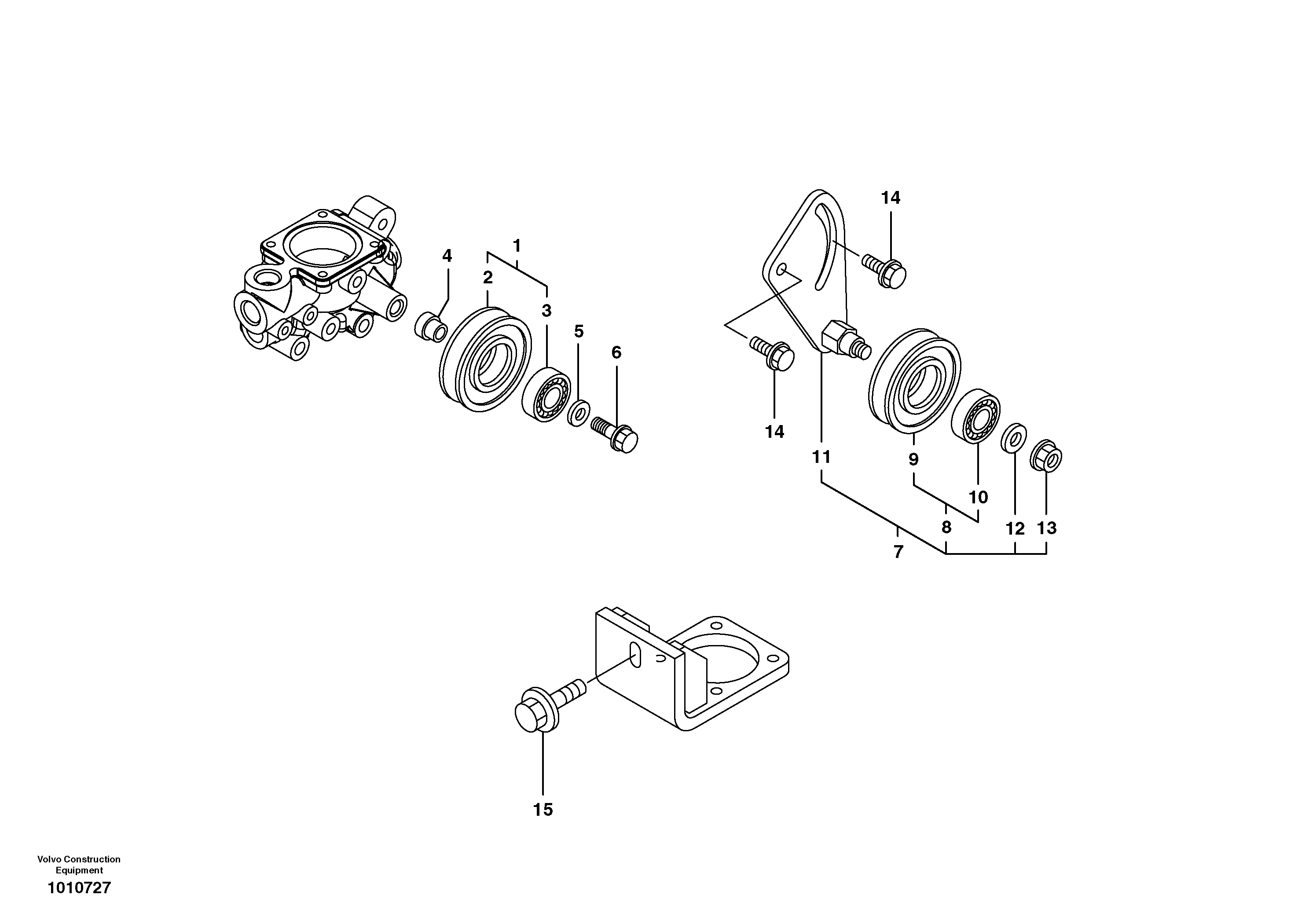 Схема запчастей Volvo ECR58 - 4002 Belt transmission 