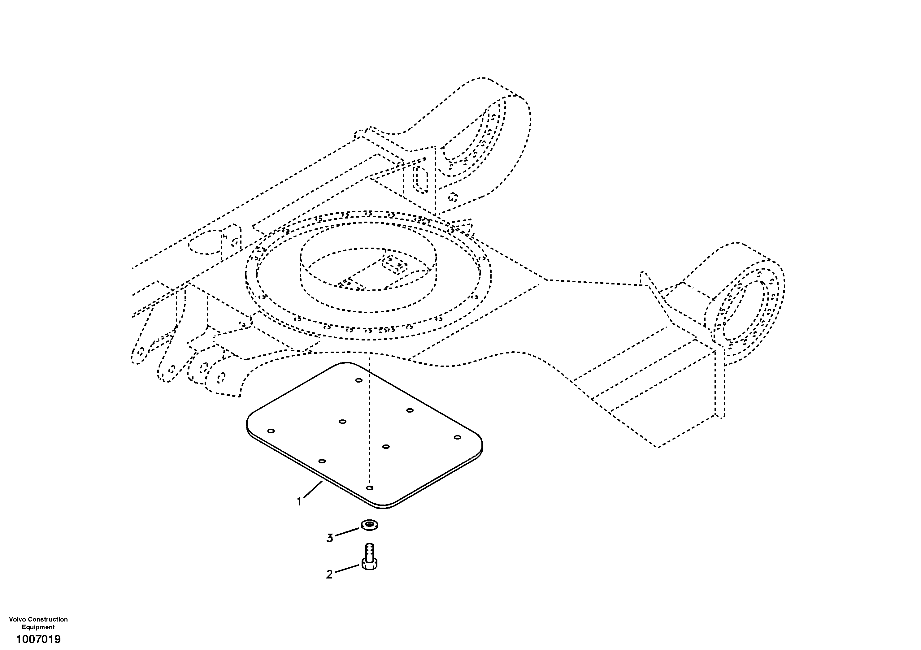 Схема запчастей Volvo ECR58 - 4588 Protecting plate 