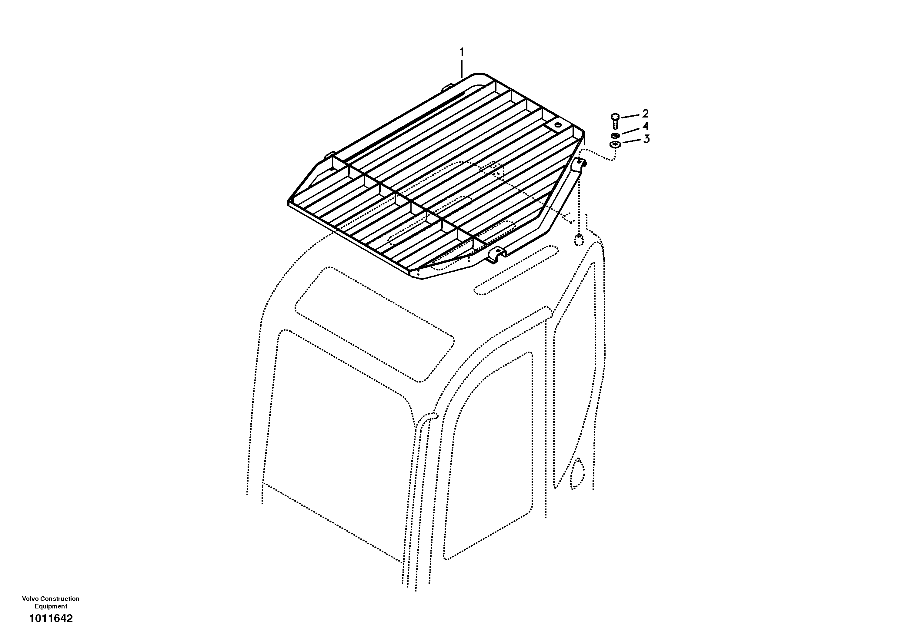 Схема запчастей Volvo ECR58 - 4655 Fops, protecting equipment 