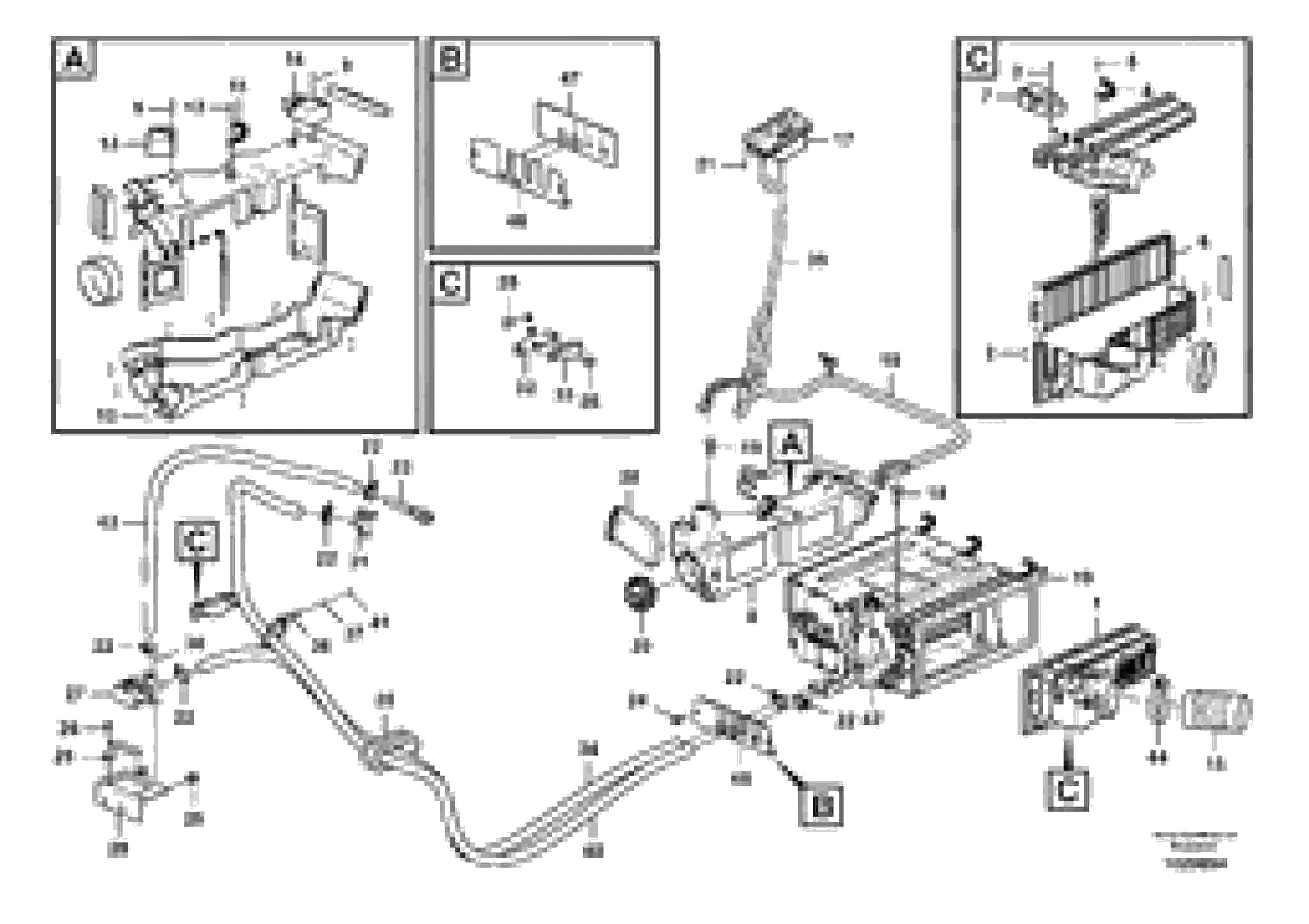 Схема запчастей Volvo ECR58 - 80089 Heating line 