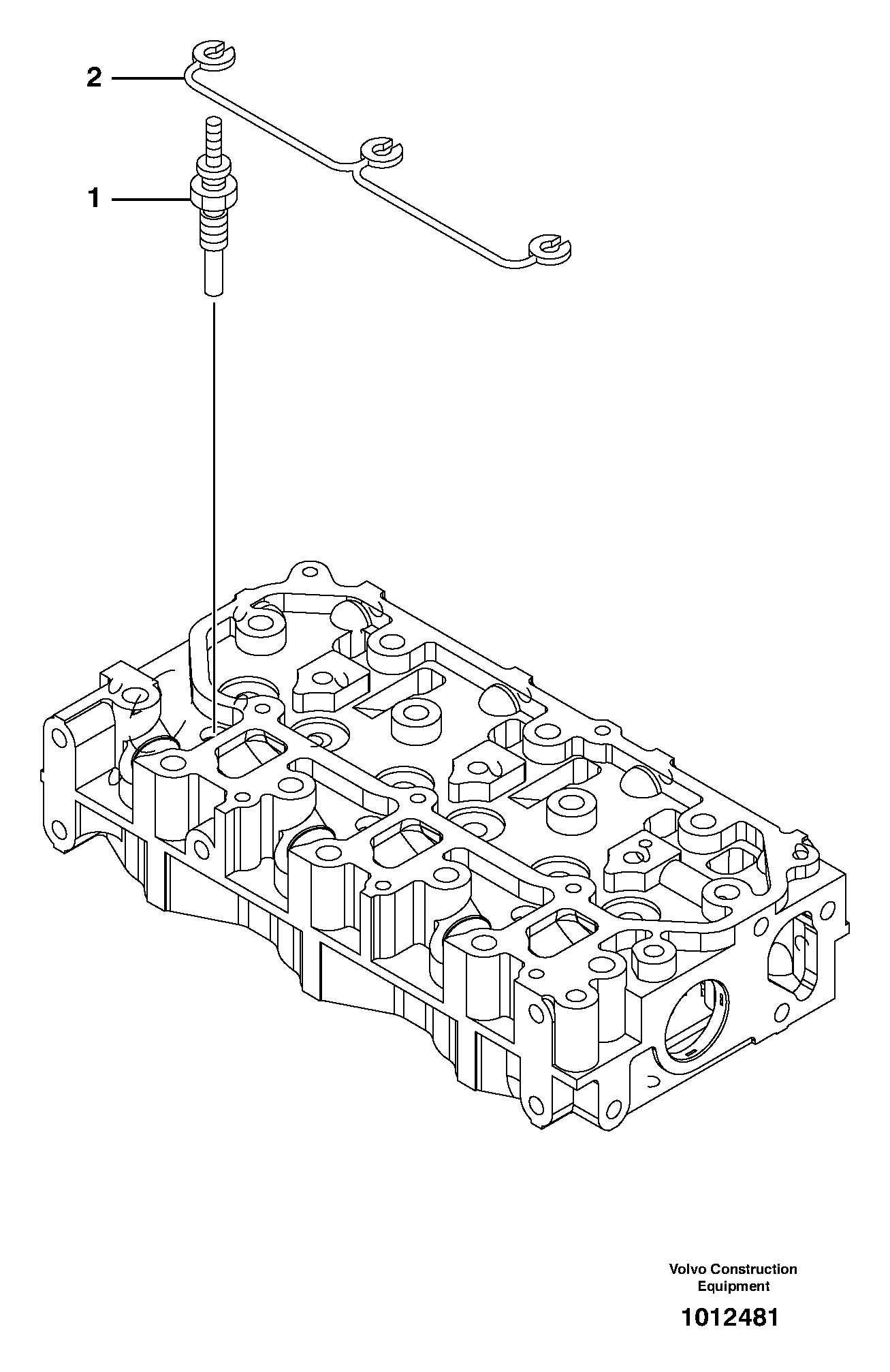 Схема запчастей Volvo ECR28 TYPE 601 - 67460 Preheating coil 