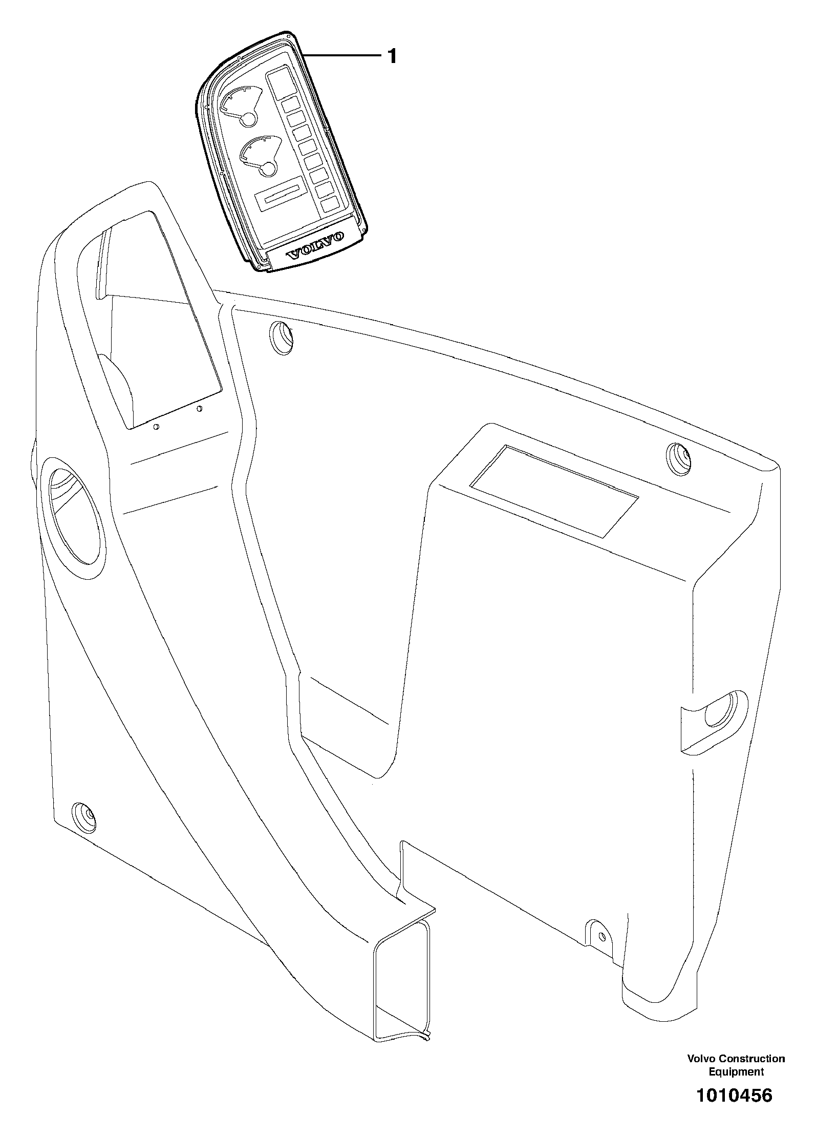 Схема запчастей Volvo ECR28 TYPE 601 - 74829 Control panel 