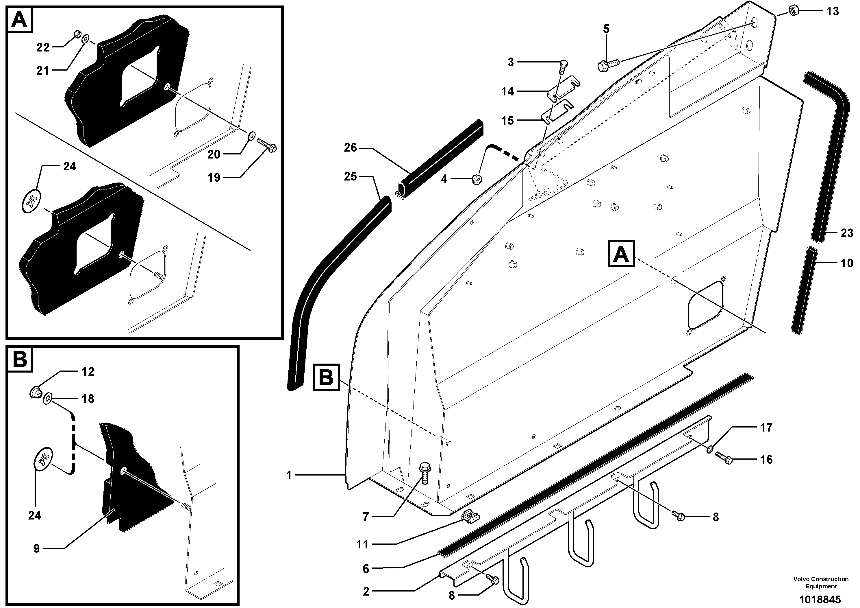 Схема запчастей Volvo ECR28 TYPE 601 - 67950 Protecting plates 