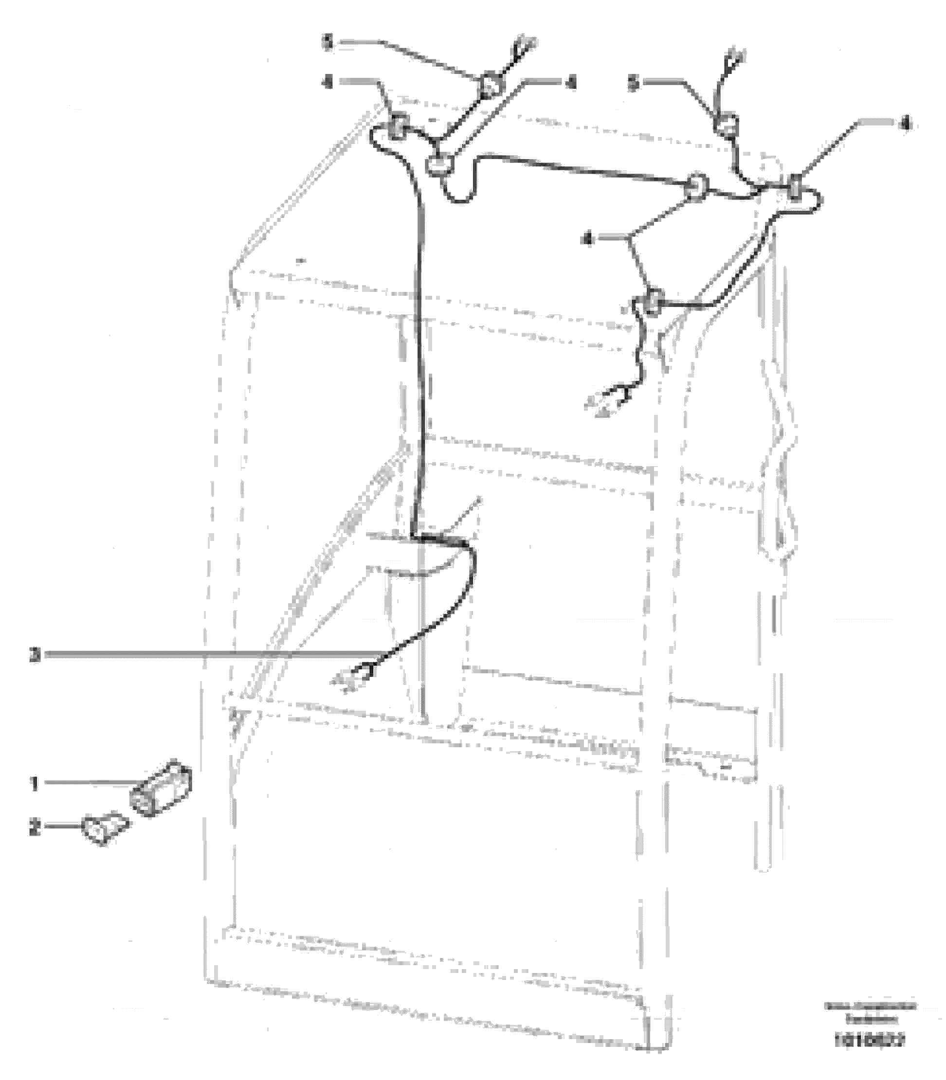 Схема запчастей Volvo ECR38 TYPE 602 - 9742 Electrical system / Canopy 