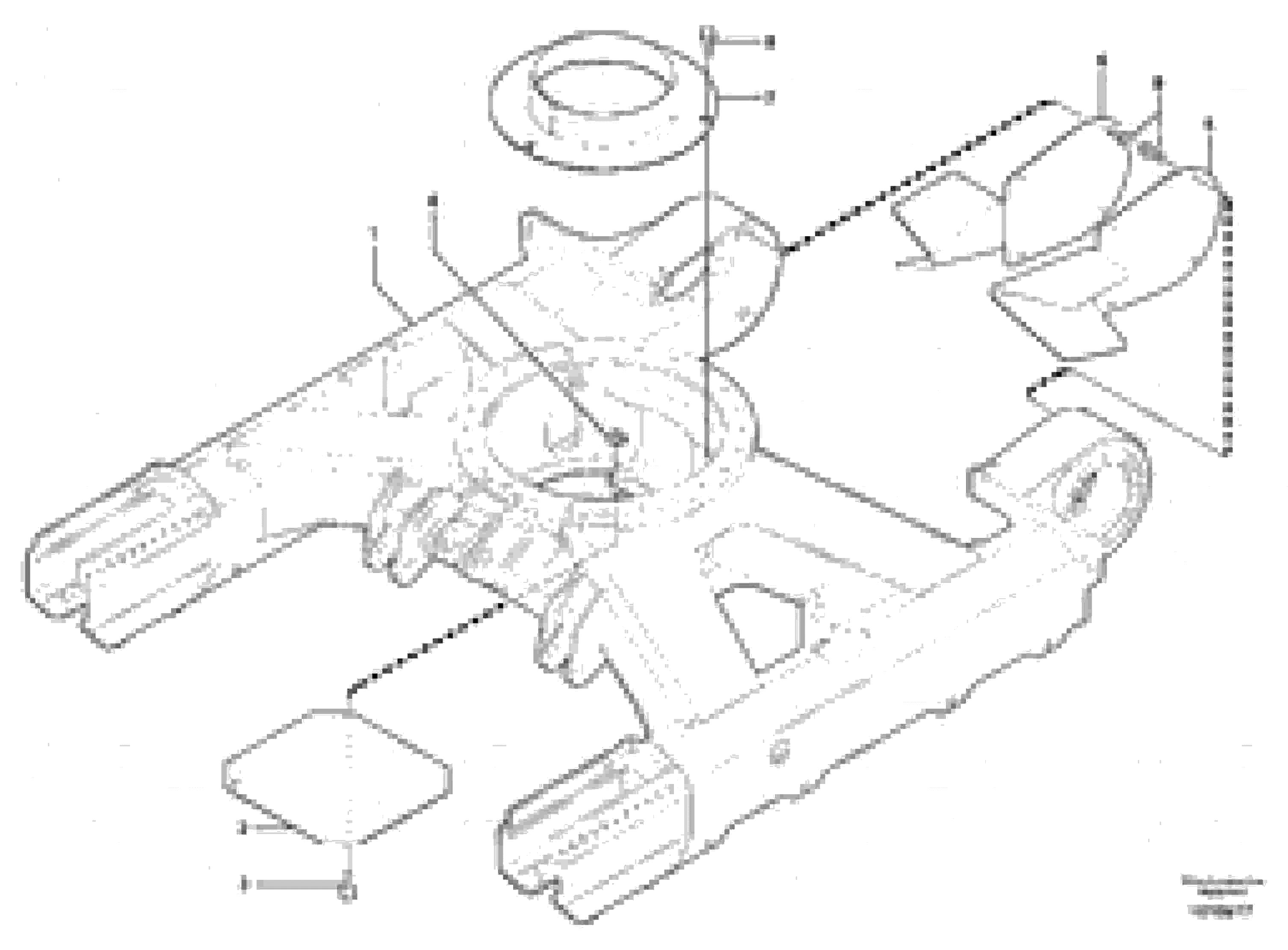 Схема запчастей Volvo ECR38 TYPE 602 - 48649 Lower frame 