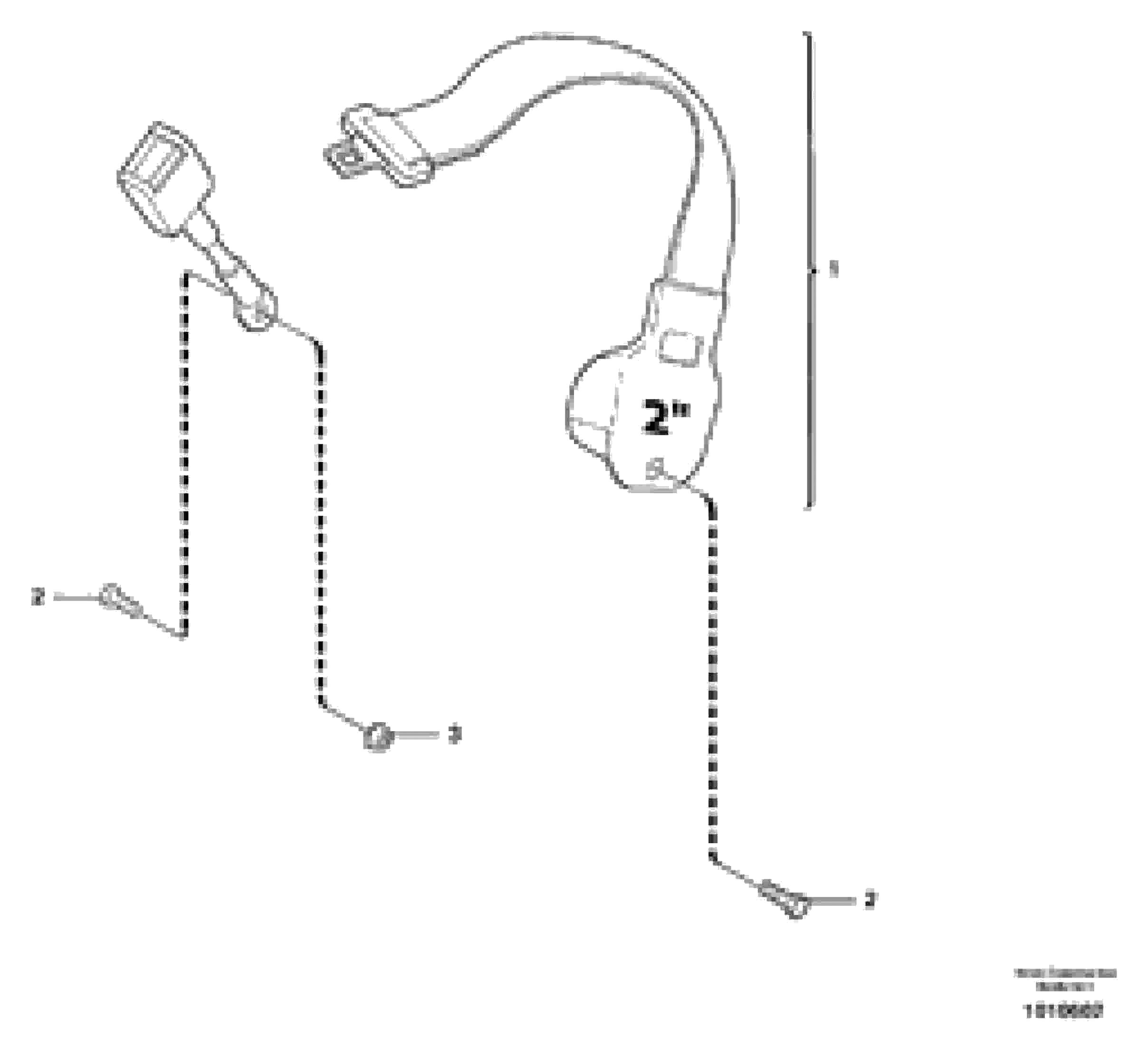 Схема запчастей Volvo ECR38 TYPE 602 - 7016 Safety belt 