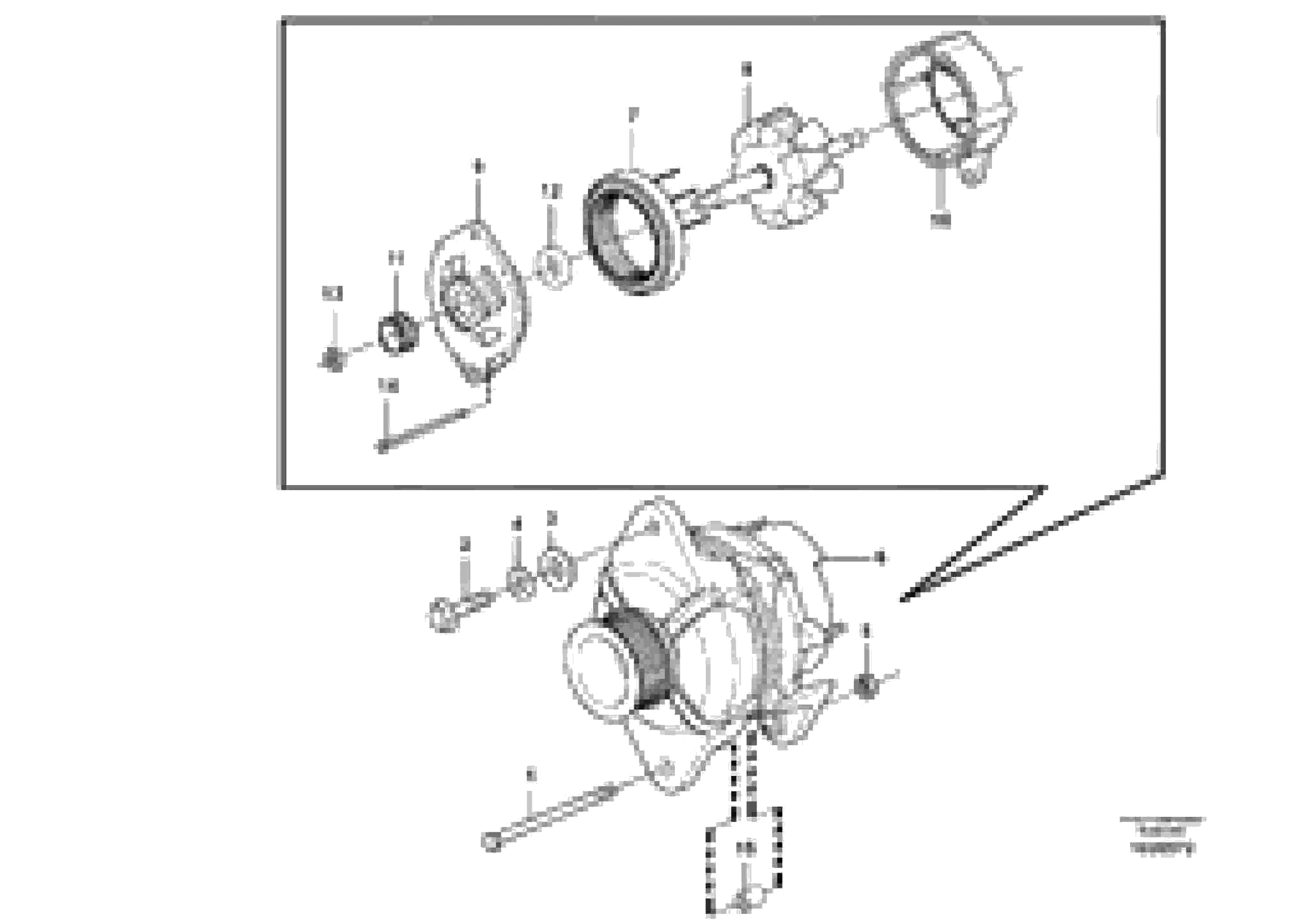 Схема запчастей Volvo EC55C S/N 110001- / 120001- - 64384 Alternator with assembling details 