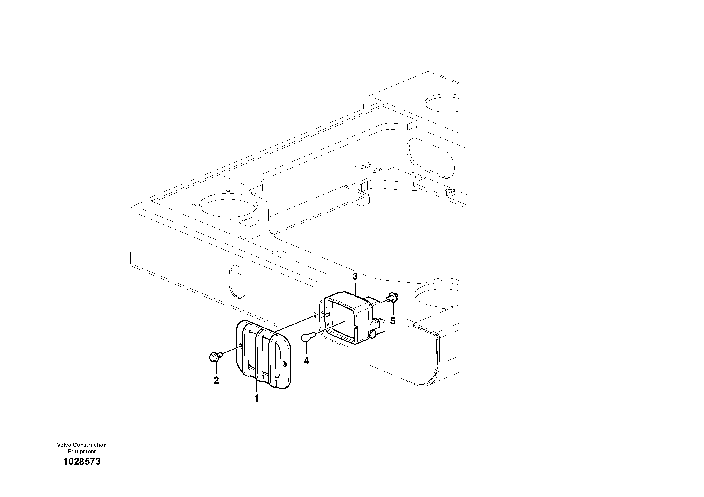 Схема запчастей Volvo EC55C S/N 110001- / 120001- - 59462 Lighting, front 