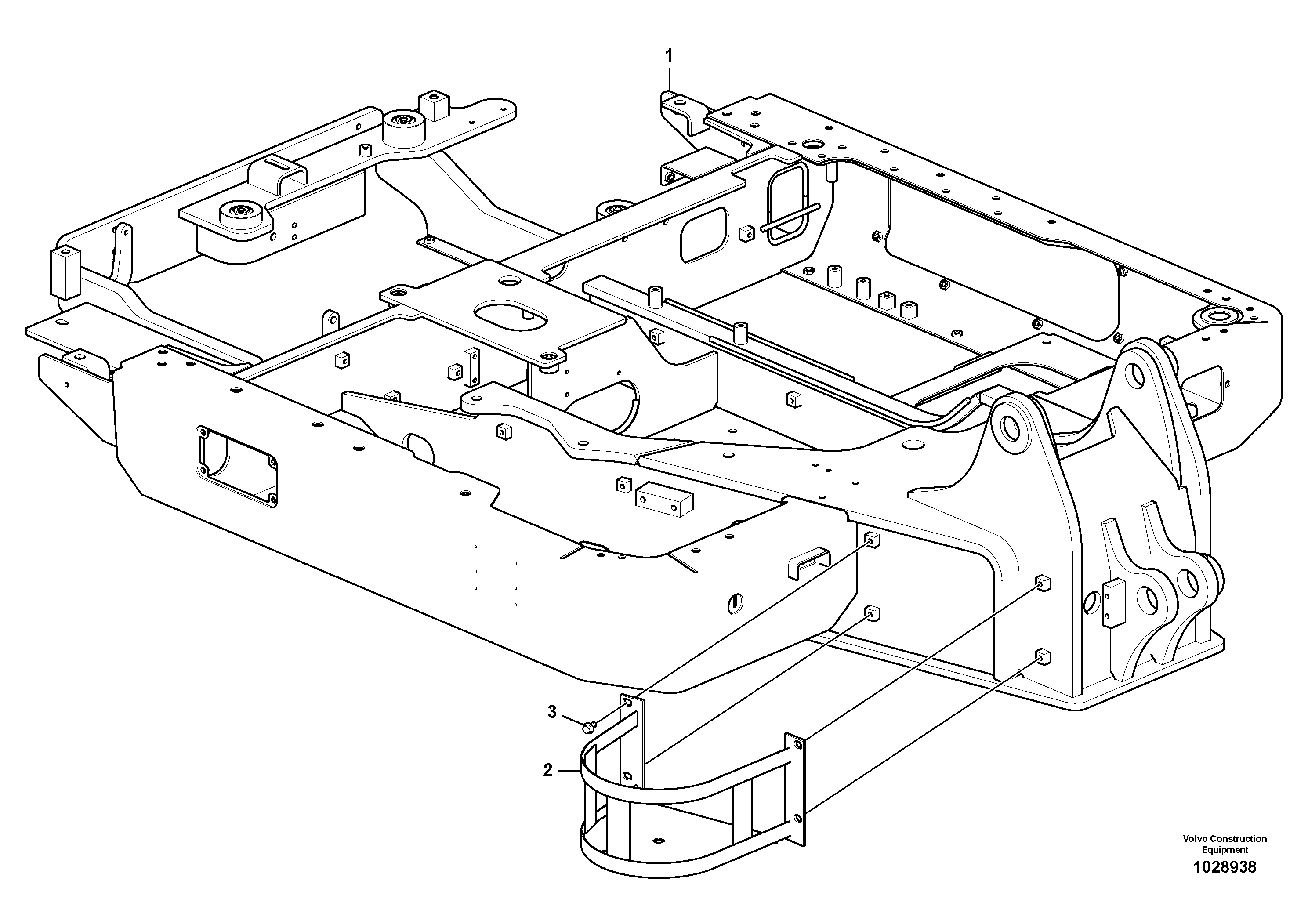 Схема запчастей Volvo EC60C - 63849 Upper frame 