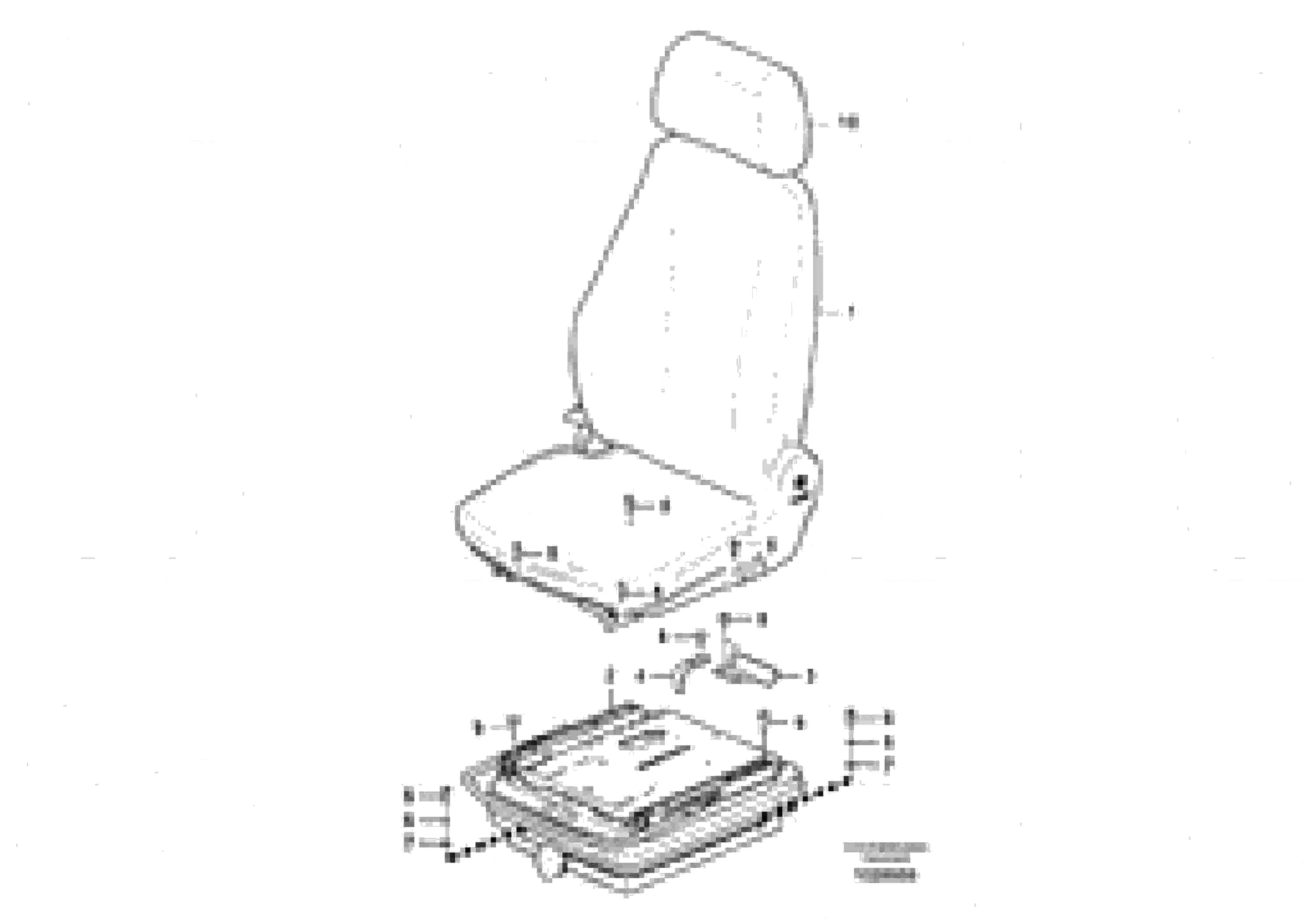 Схема запчастей Volvo EC60C - 47293 Operator seat with fitting parts 