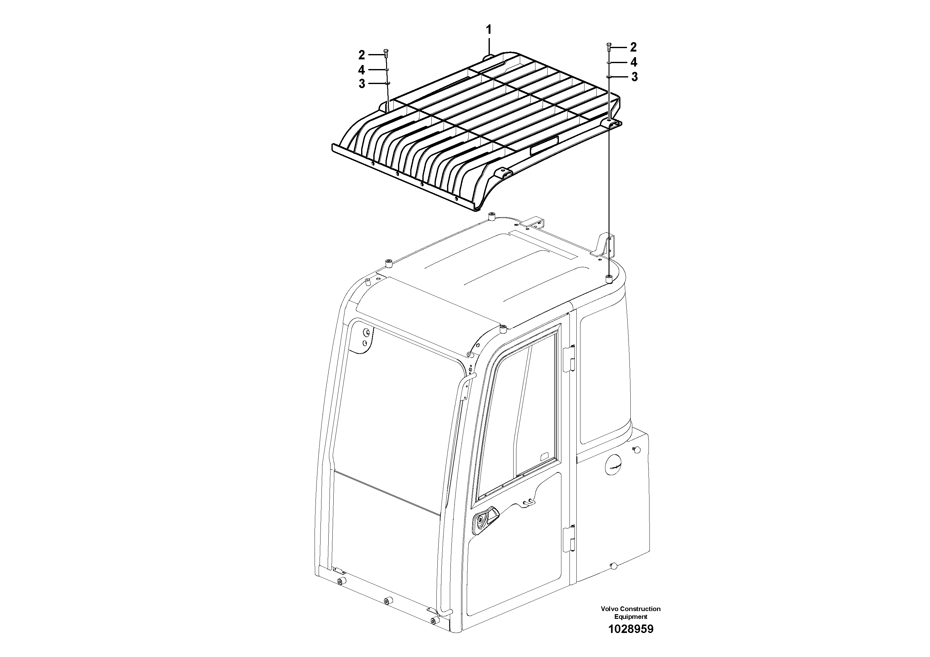 Схема запчастей Volvo EC60C - 47538 Fops, protecting equipment 