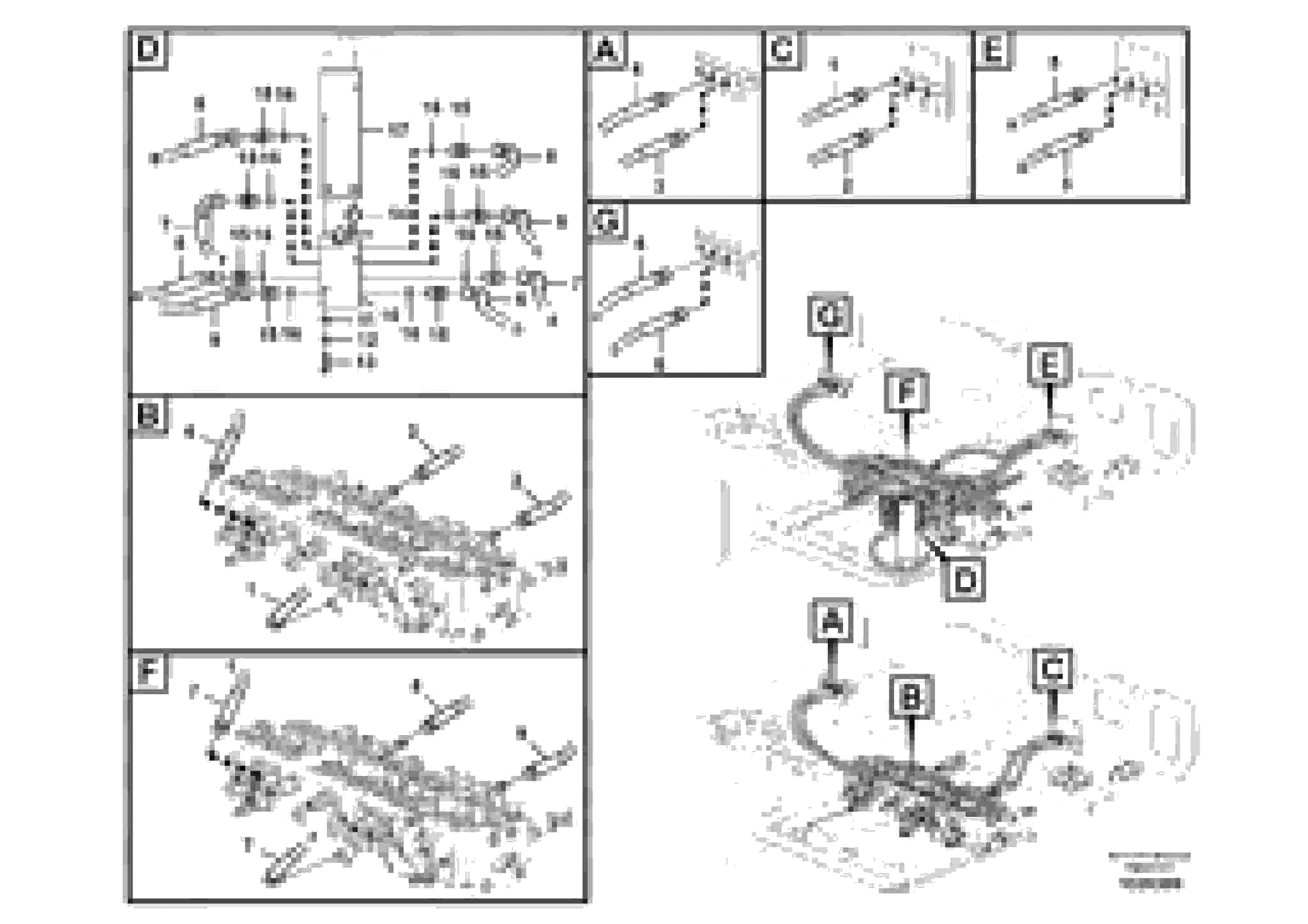 Схема запчастей Volvo EC60C - 47555 Servo system, changing lever function 