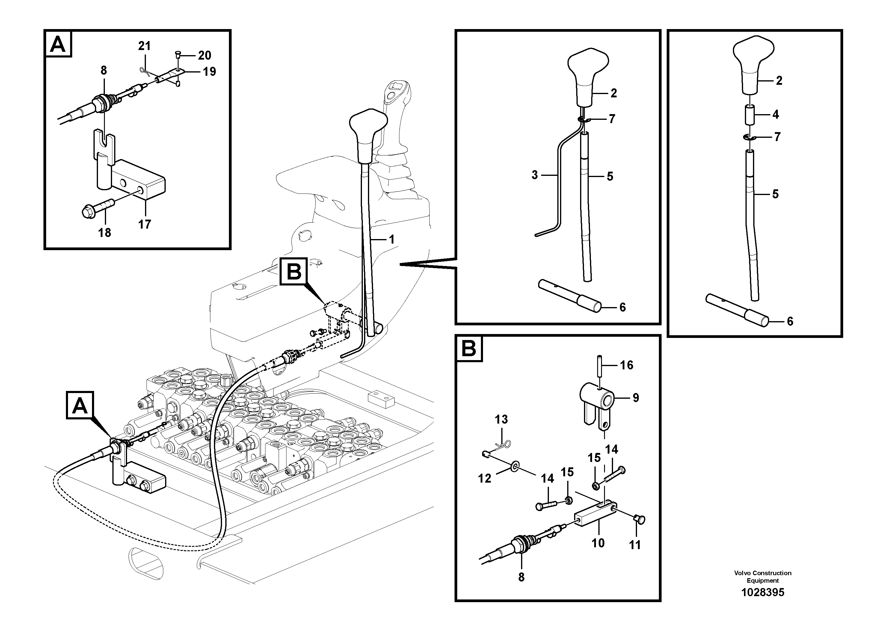 Схема запчастей Volvo EC60C - 48392 Servo system, dozer blade 