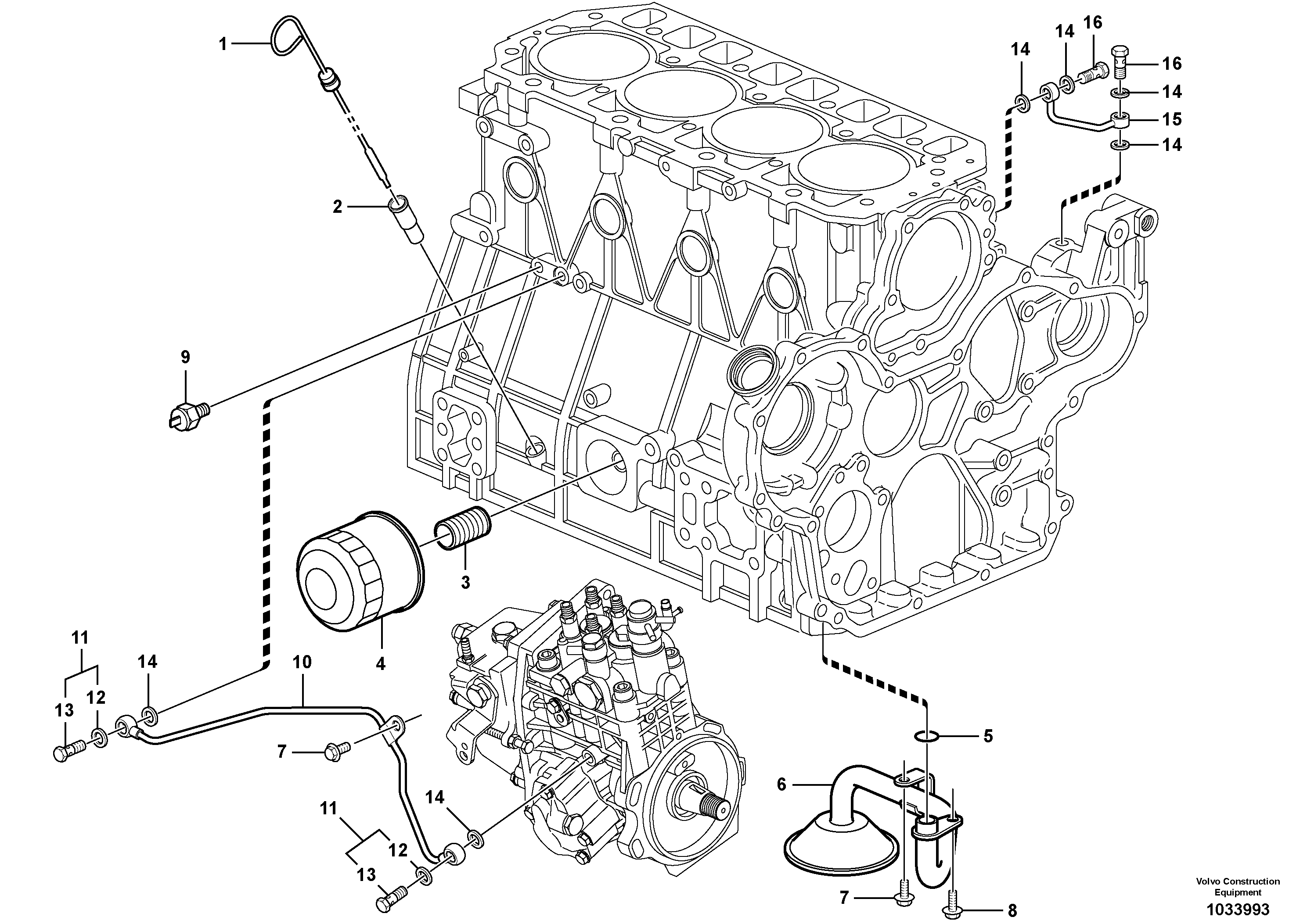 Схема запчастей Volvo EC60C - 51086 Система масляной смазки 