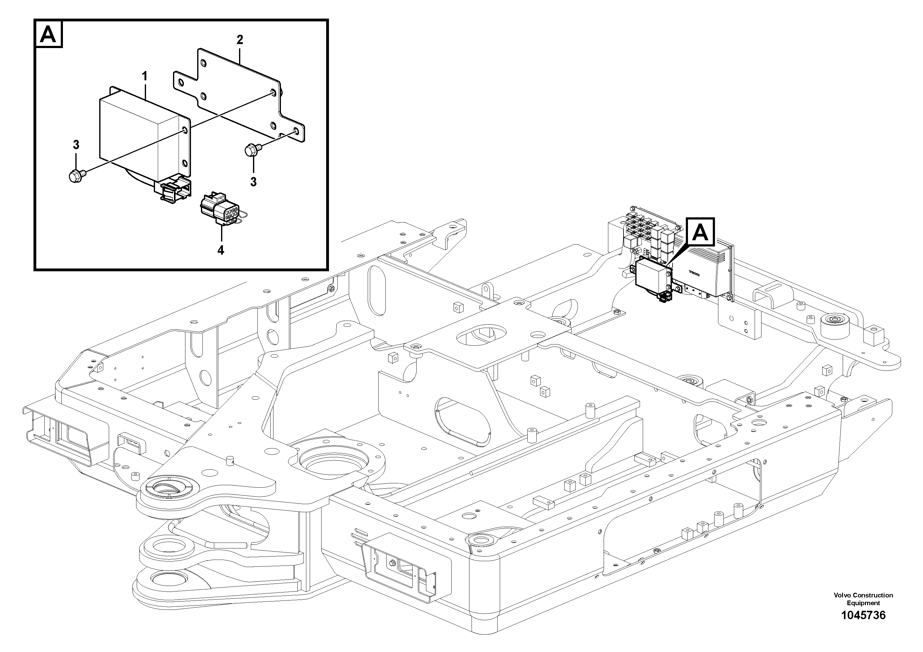 Схема запчастей Volvo EC60C - 70518 Electronic unit 