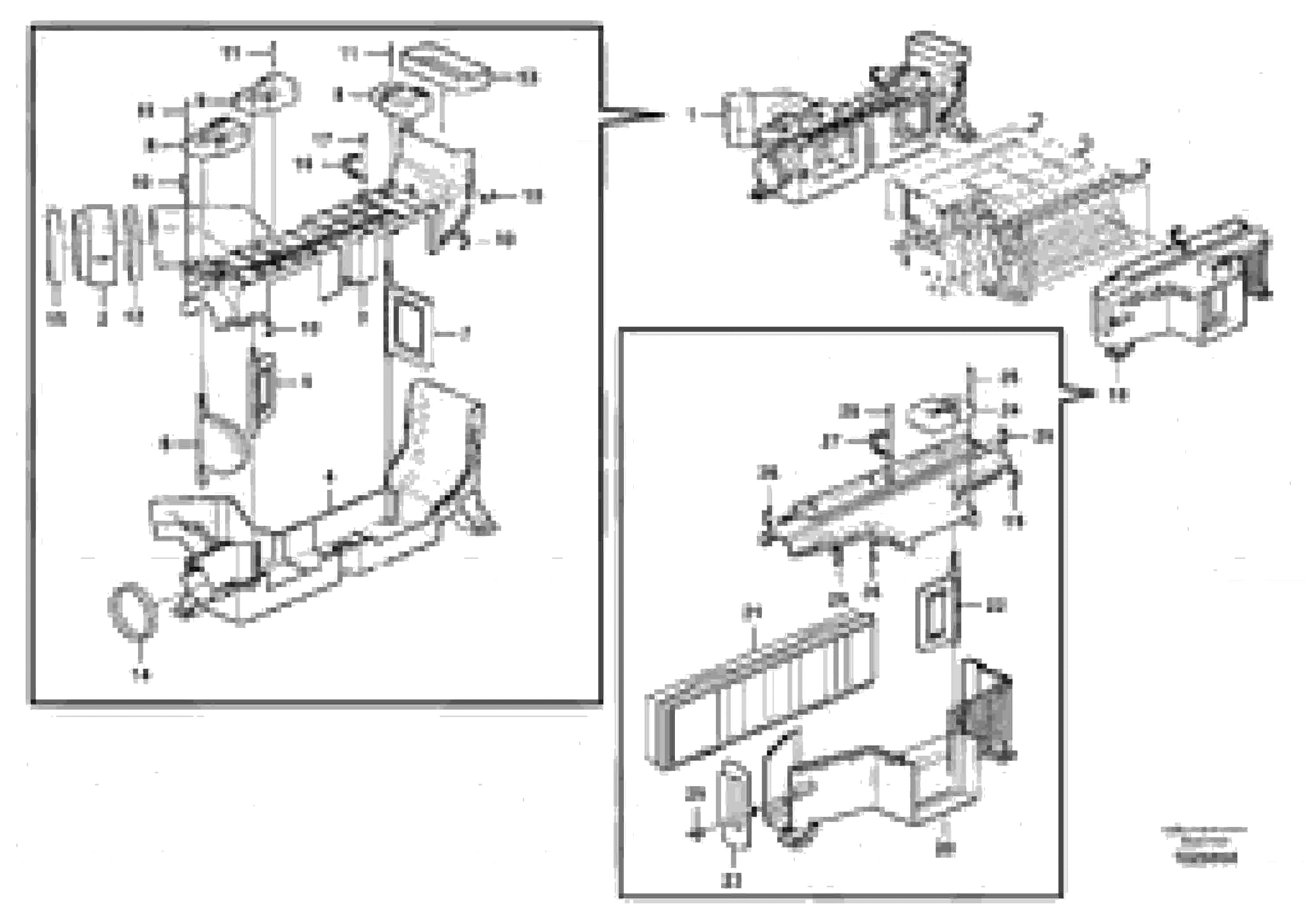 Схема запчастей Volvo EW60C - 65930 Air conditioning line, no air conditioner 