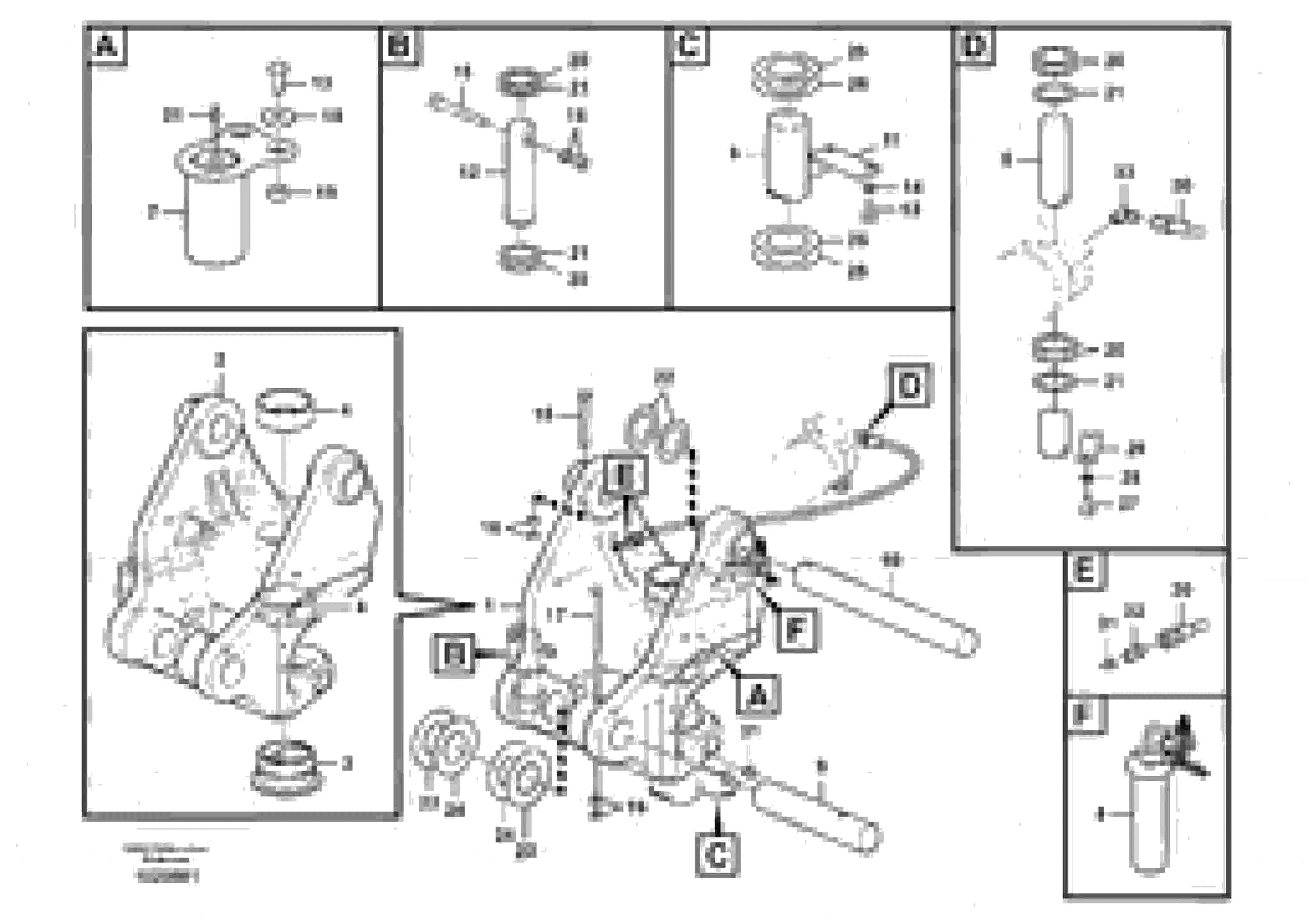 Схема запчастей Volvo EW60C - 62632 Links to boom 