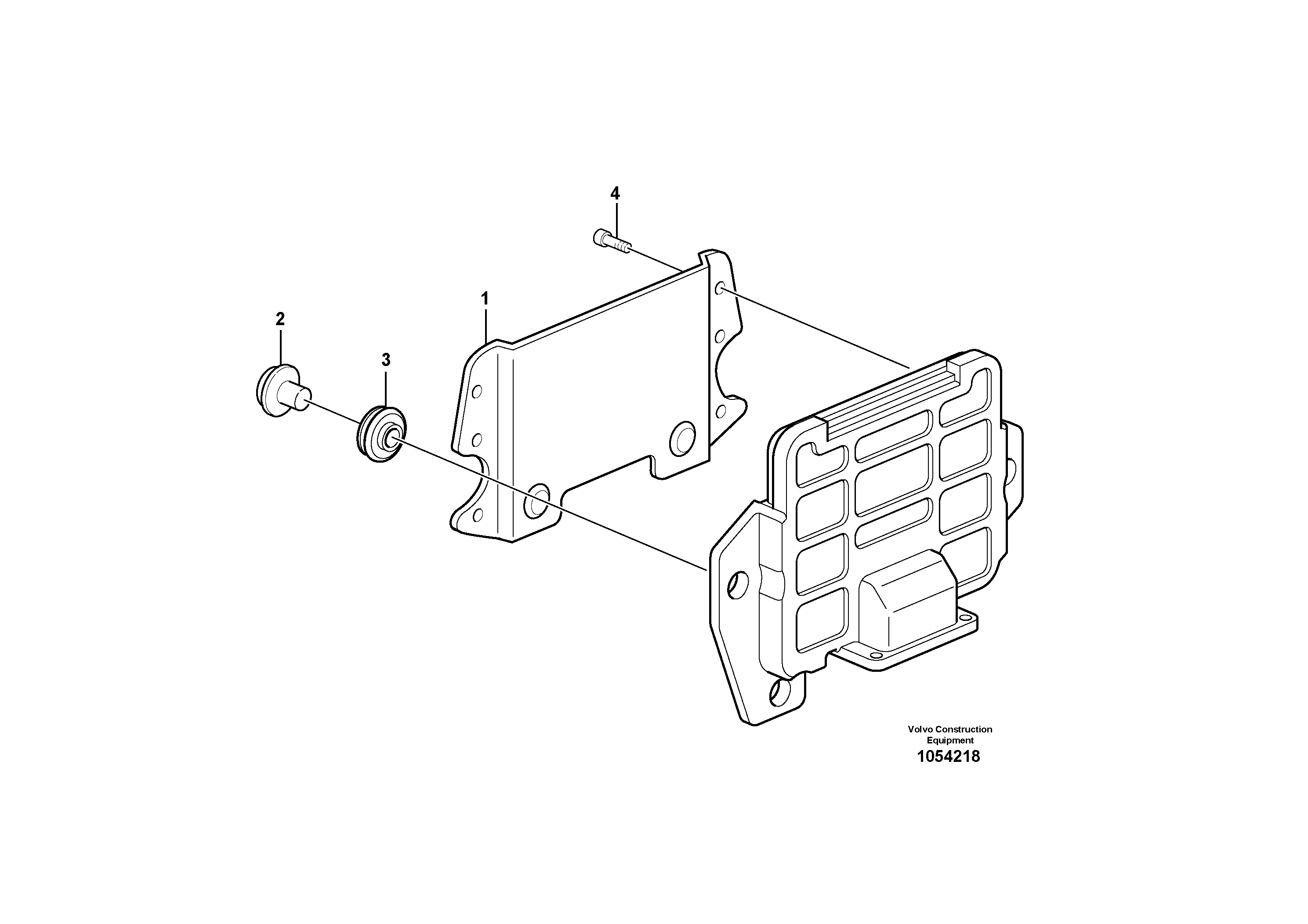 Схема запчастей Volvo EW60C - 65624 Electronic unit 