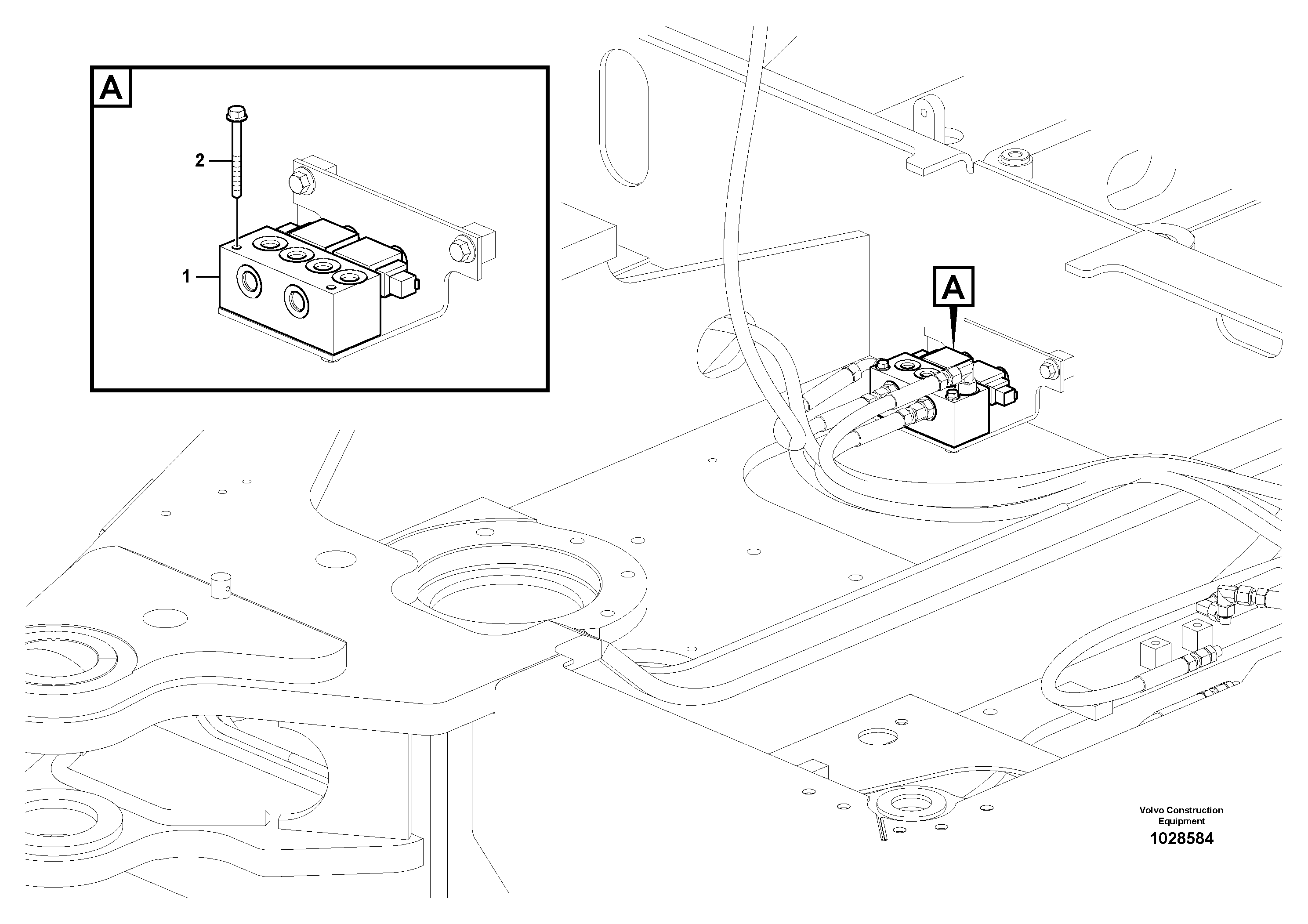Схема запчастей Volvo EW60C - 65625 Proportional valve 