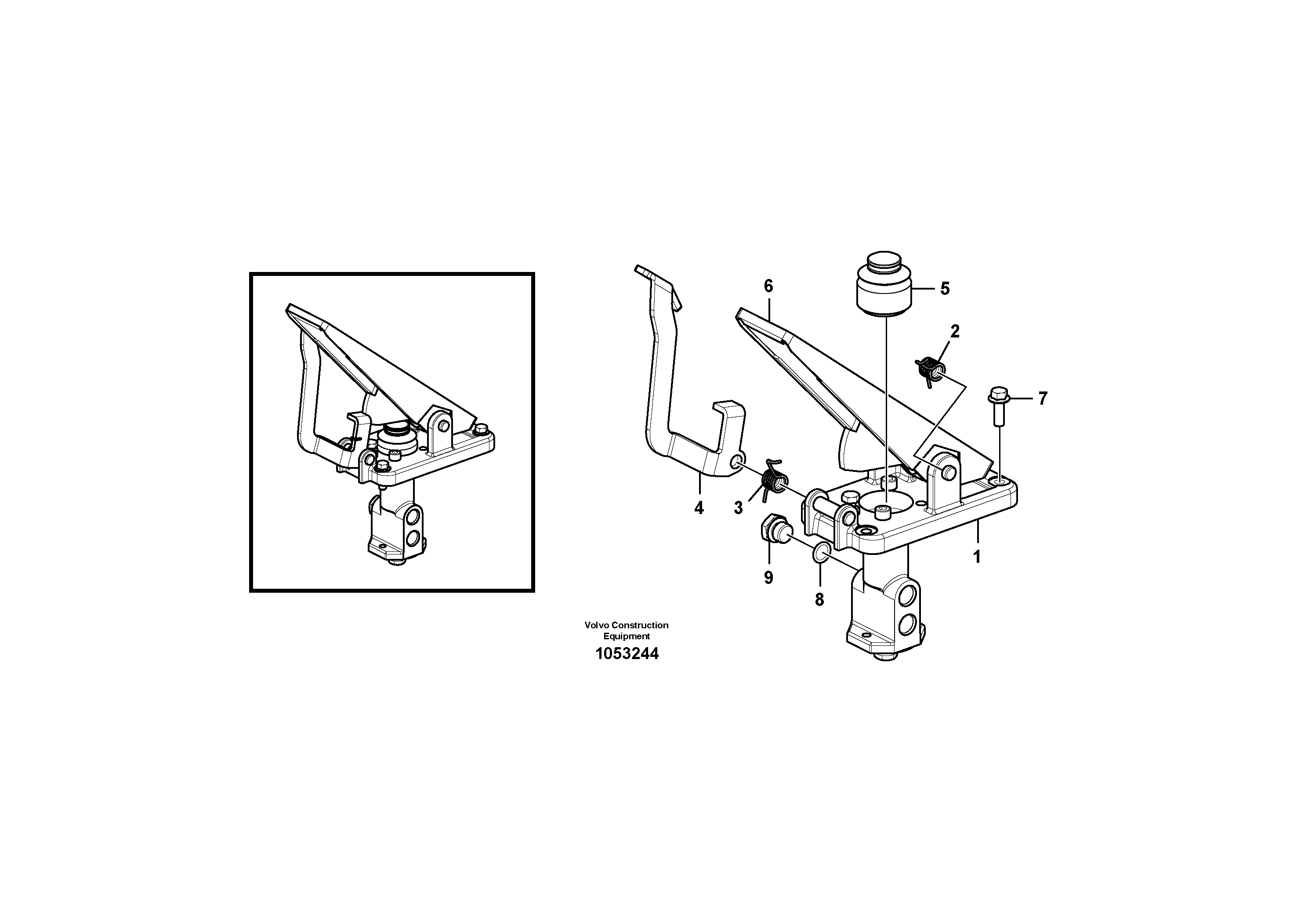 Схема запчастей Volvo EW60C - 66325 Hydraulic system, brake valve 