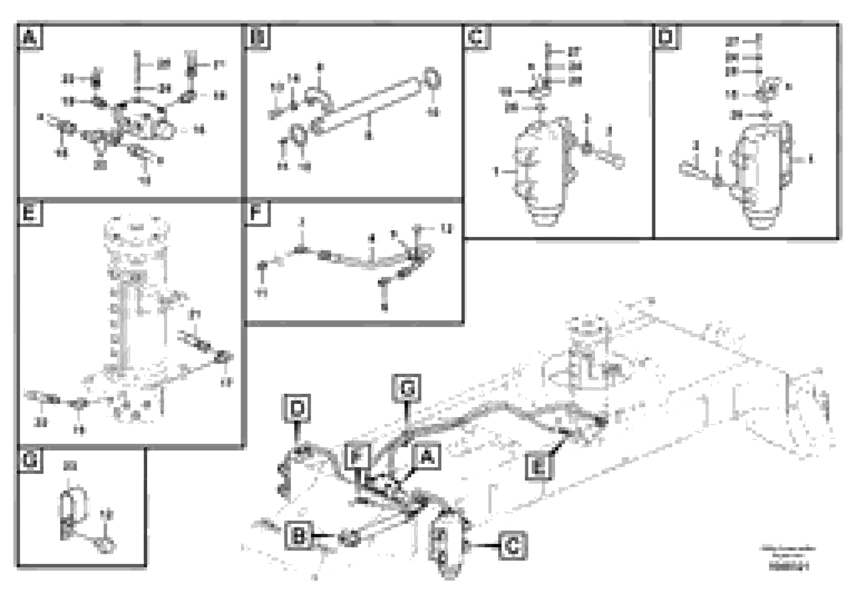 Схема запчастей Volvo EW60C - 105633 Axle locking system 