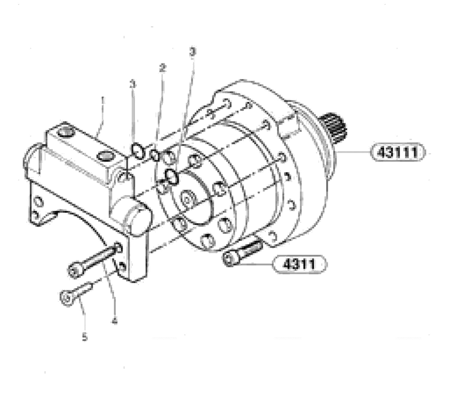 Схема запчастей Volvo EC15 - 5481 Balancing valve ( travelling ) EC15 TYPE 265 XR