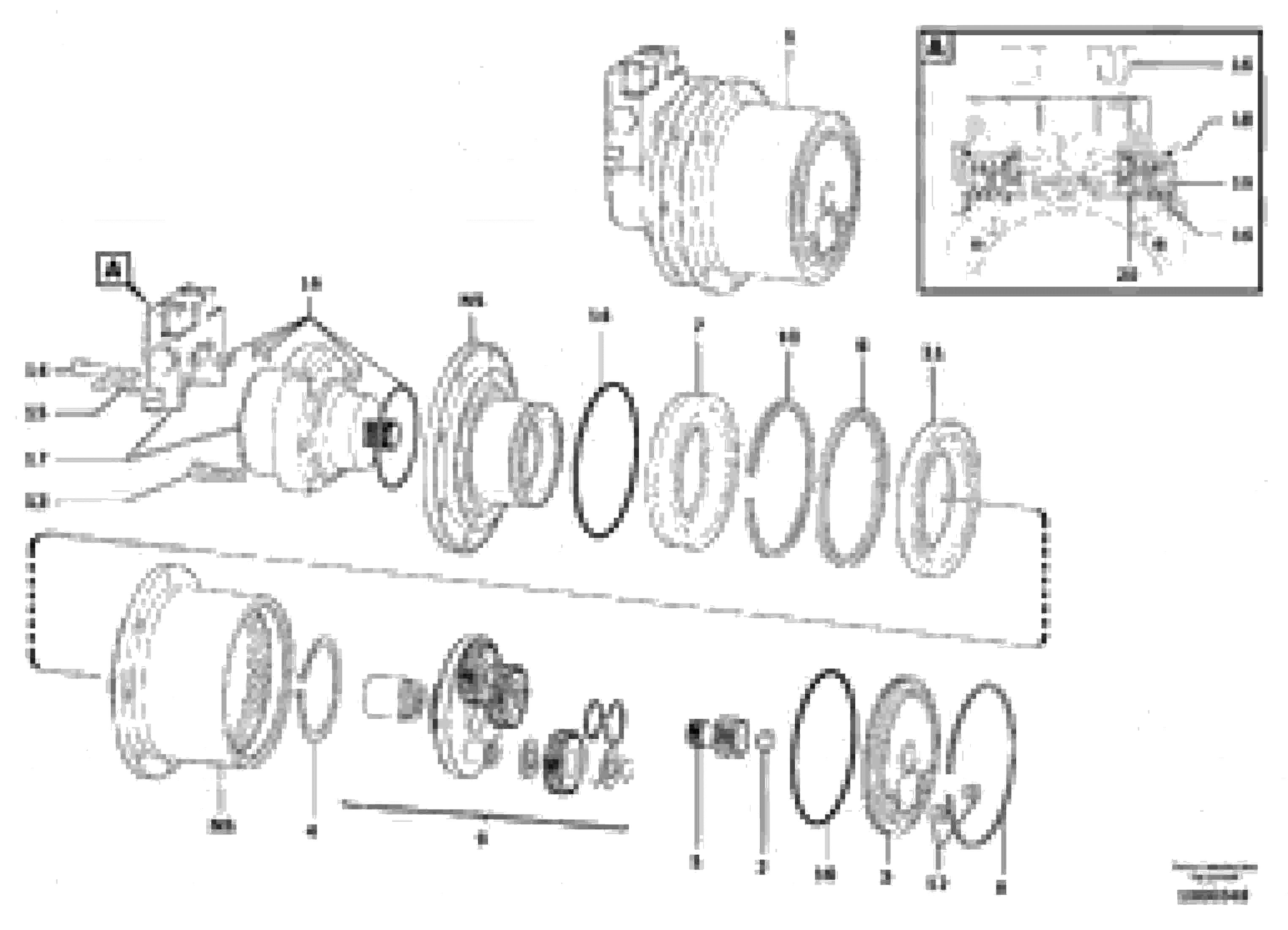 Схема запчастей Volvo EC15 - 5484 Travelling gear motor assy / without brake EC15 TYPE 265 XR