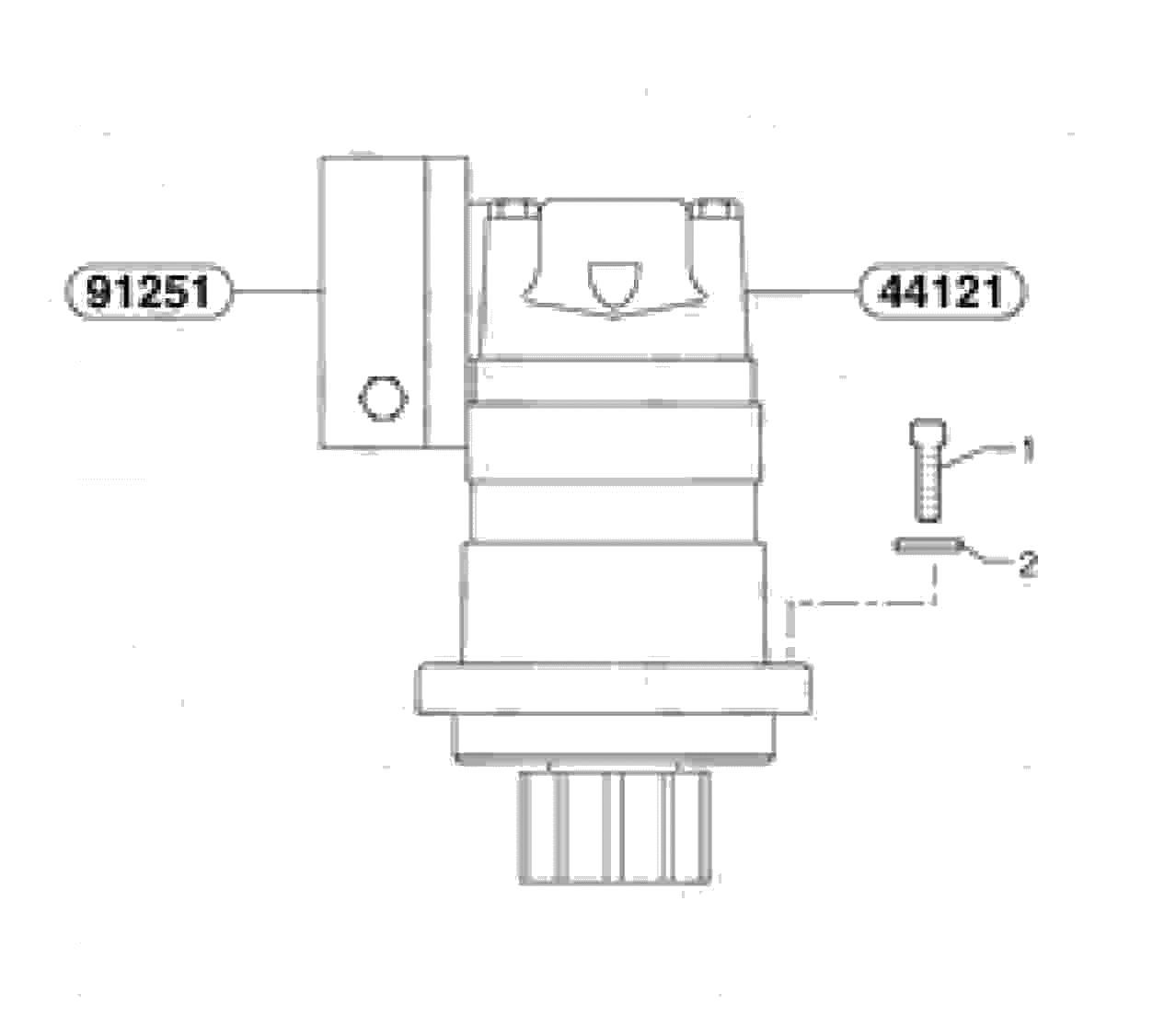 Схема запчастей Volvo EC15 - 5485 Slewing gear motor installation EC15 TYPE 265 XR