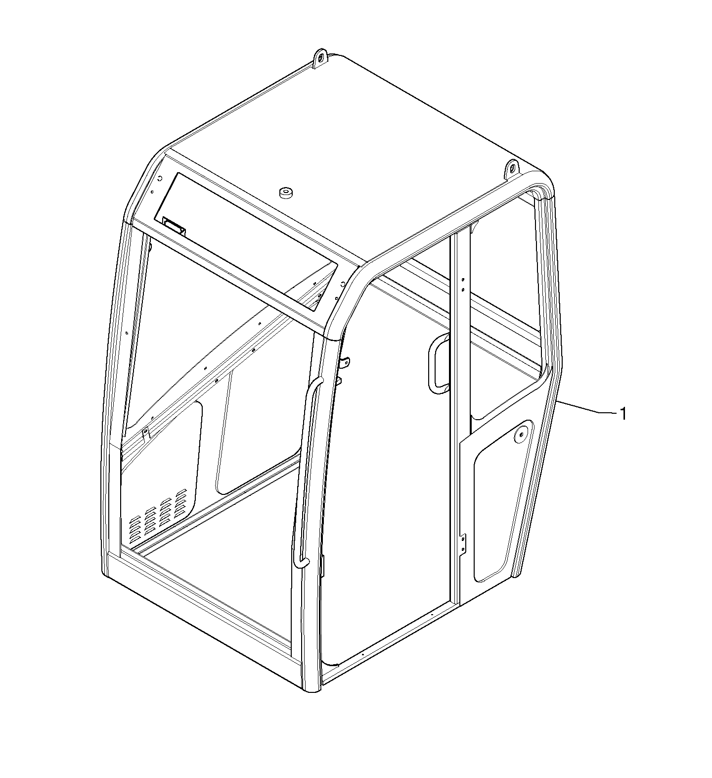 Схема запчастей Volvo EC15 - 5911 Cab : framework EC15 TYPE 265 XR