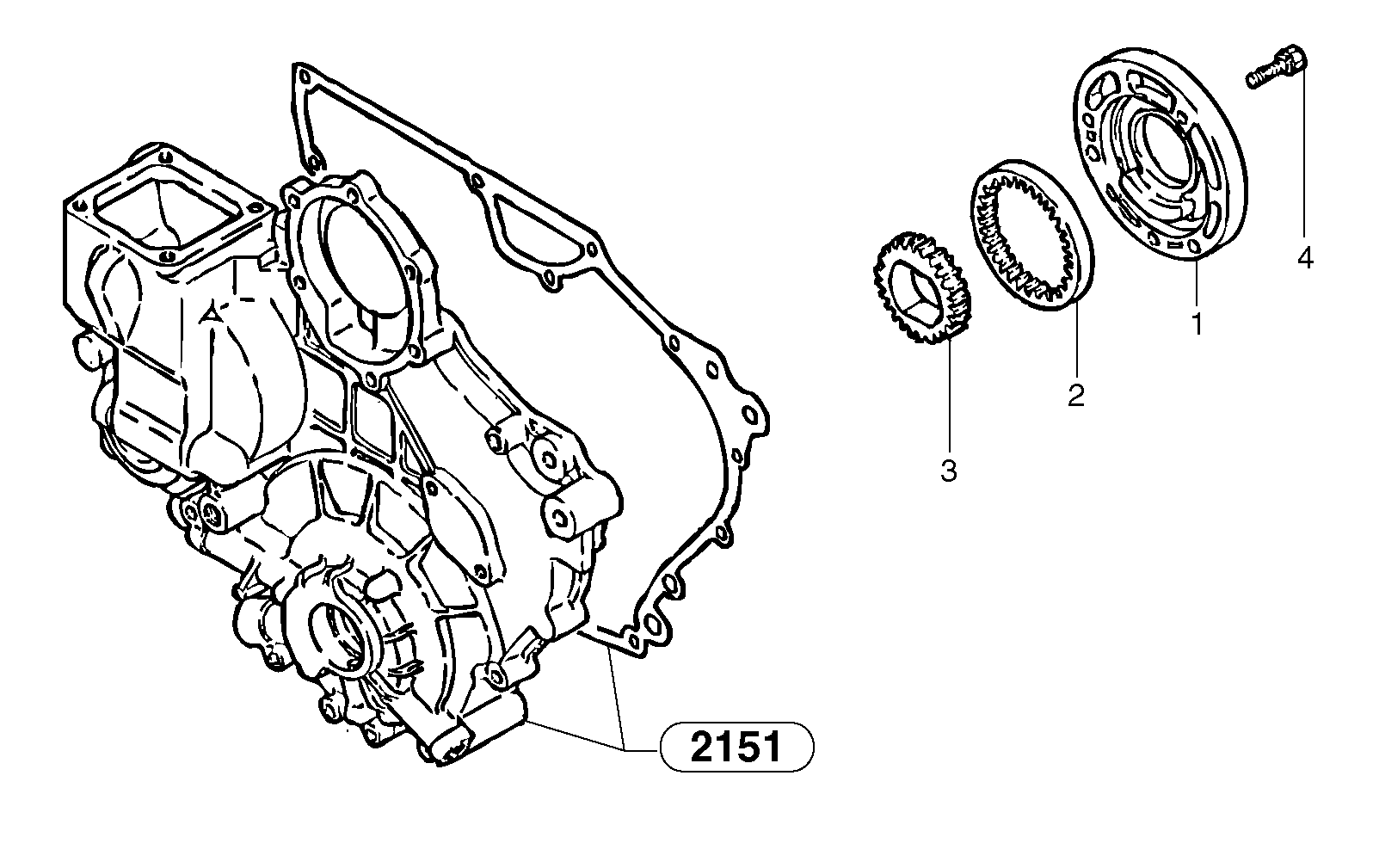 Схема запчастей Volvo EC15 - 6586 Lubricating oil pump EC15 TYPE 261 XT/XTV