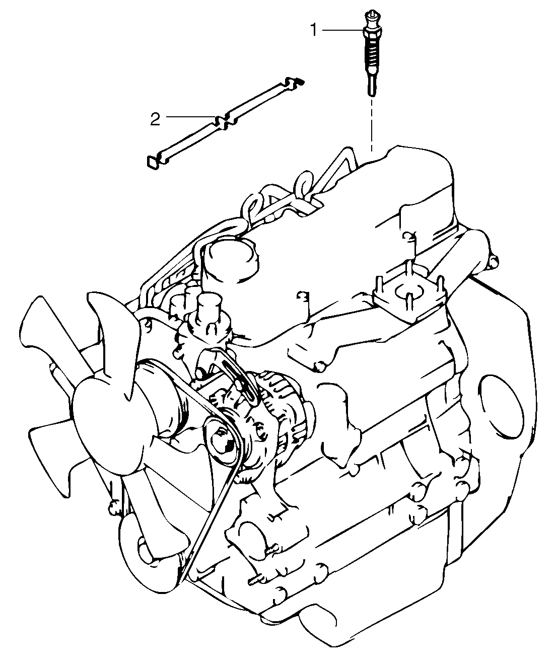 Схема запчастей Volvo EC15 - 6604 Preheating coil EC15 TYPE 261 XT/XTV