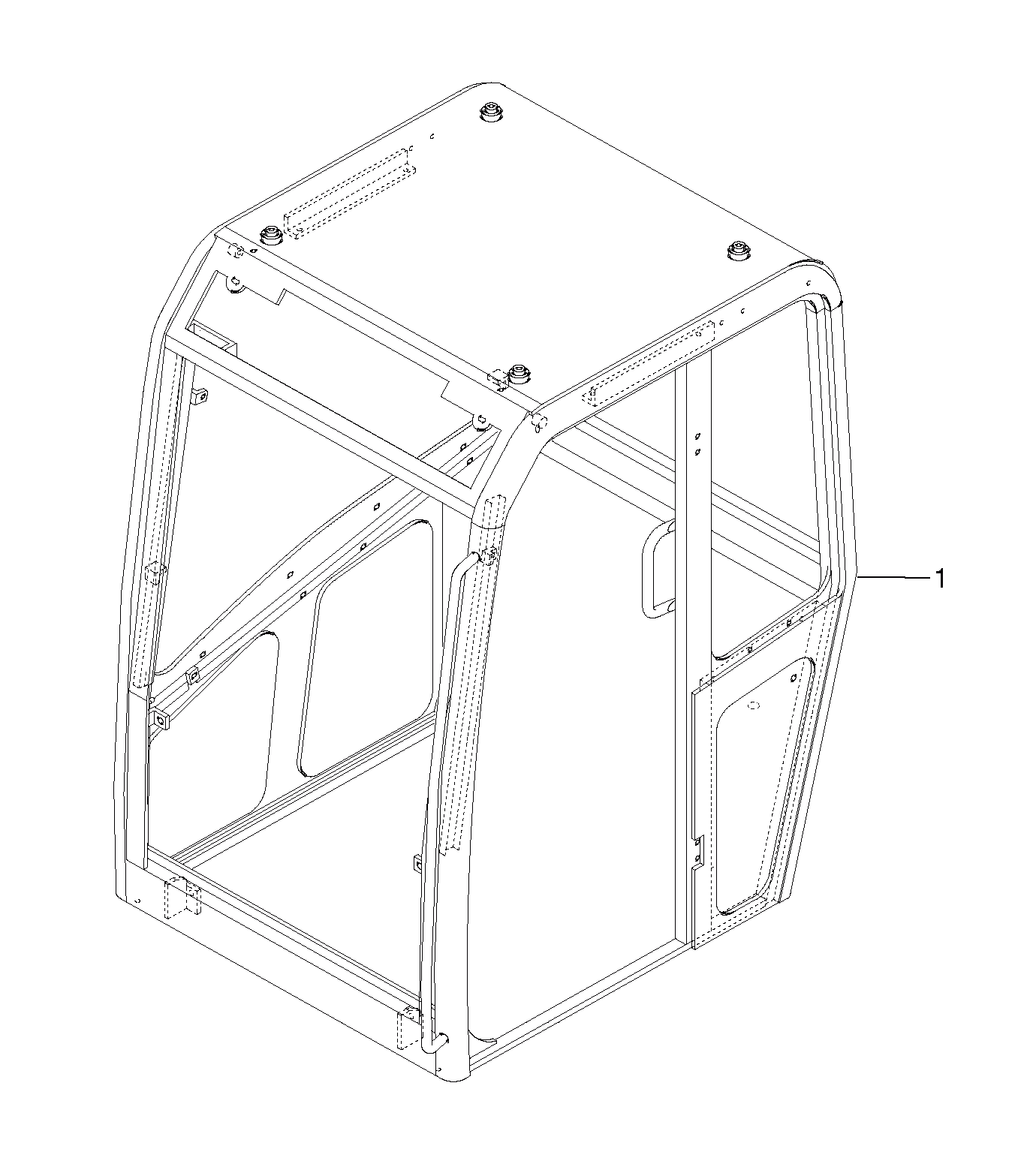 Схема запчастей Volvo EC15 - 5837 Cab : framework EC15 TYPE 261 XT/XTV