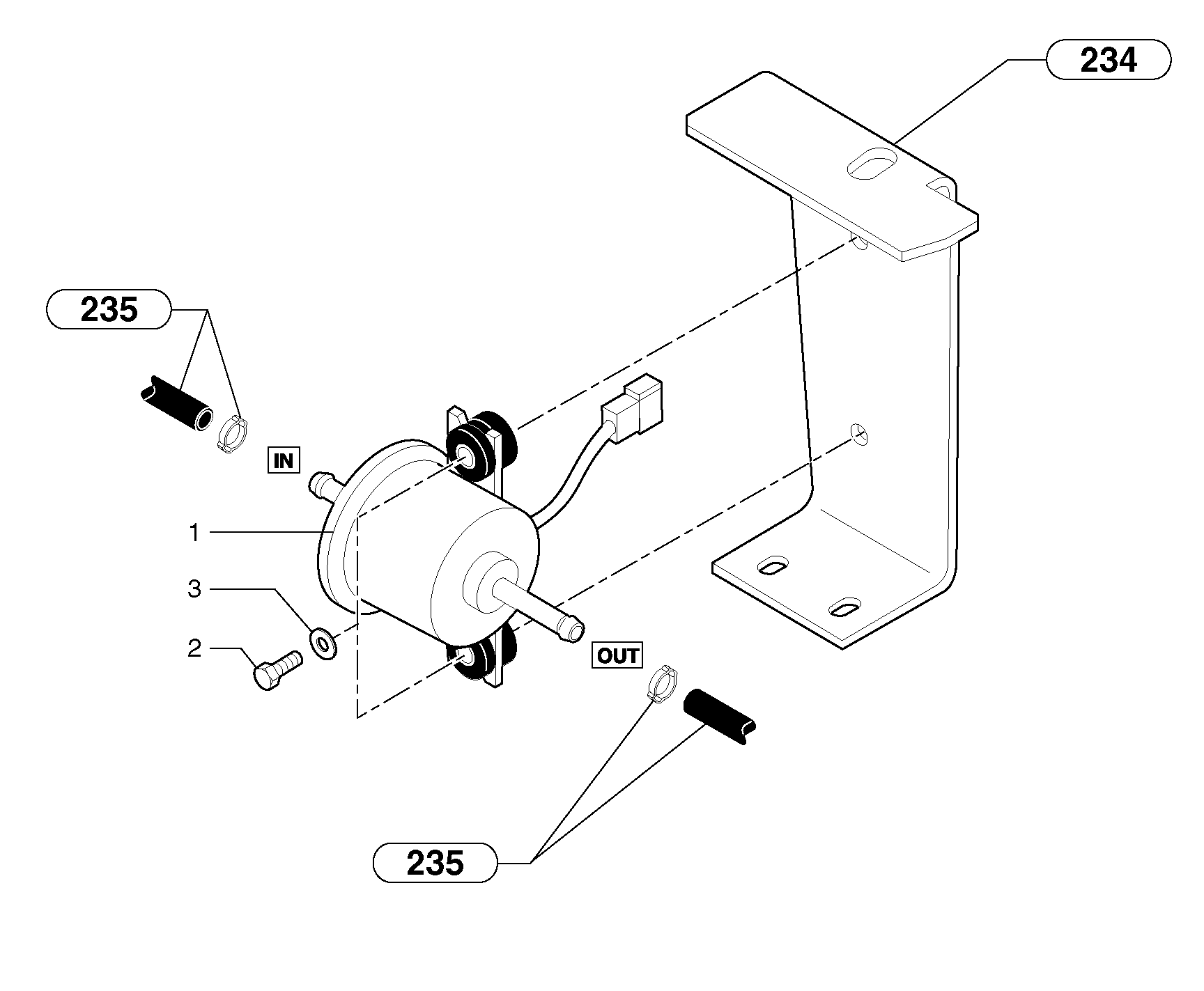 Схема запчастей Volvo EC15 - 4005 Fuel pump EC15 TYPE 265 XR