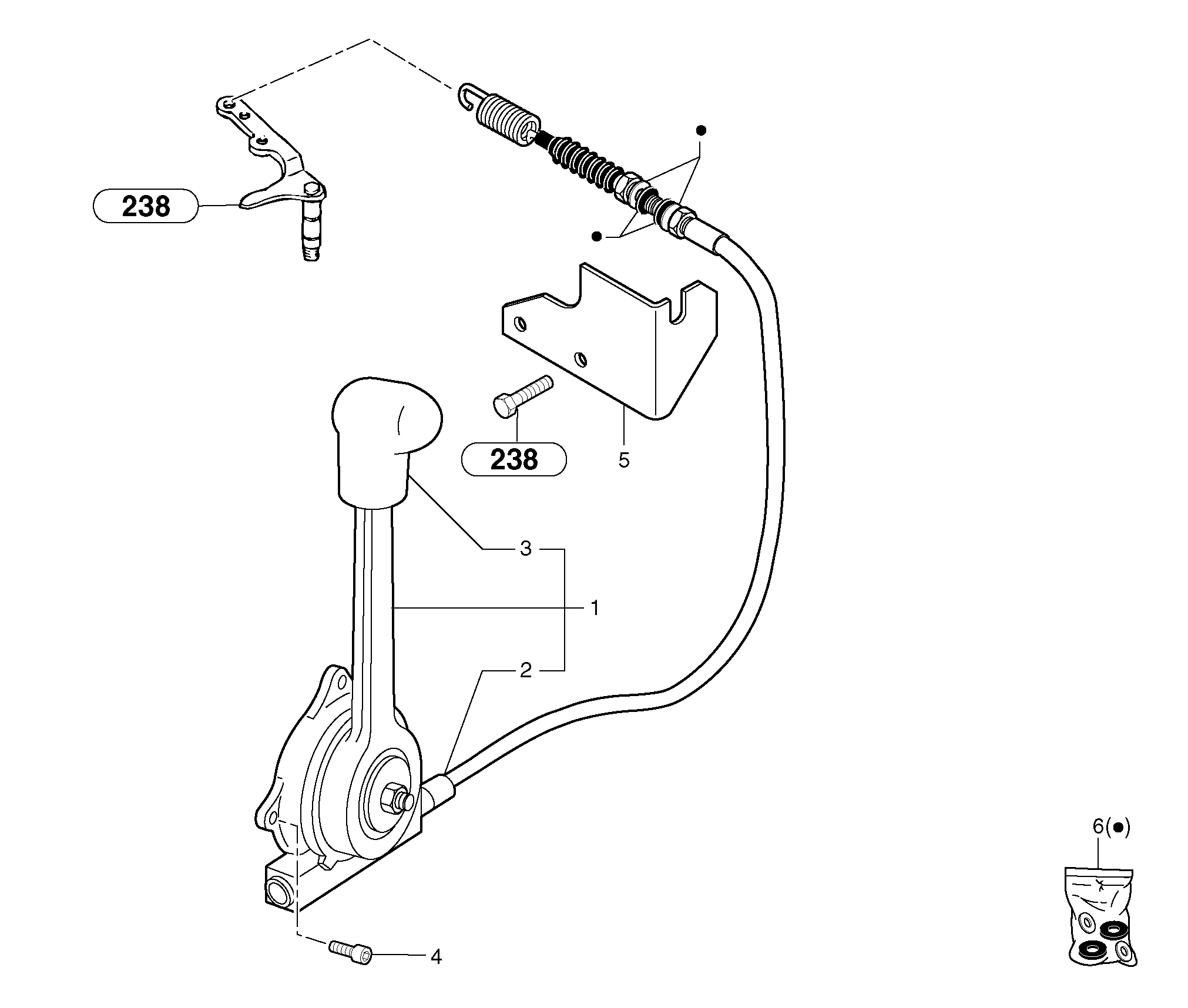 Схема запчастей Volvo EC15 - 57110 Engine acceleration control EC15 TYPE 265 XR