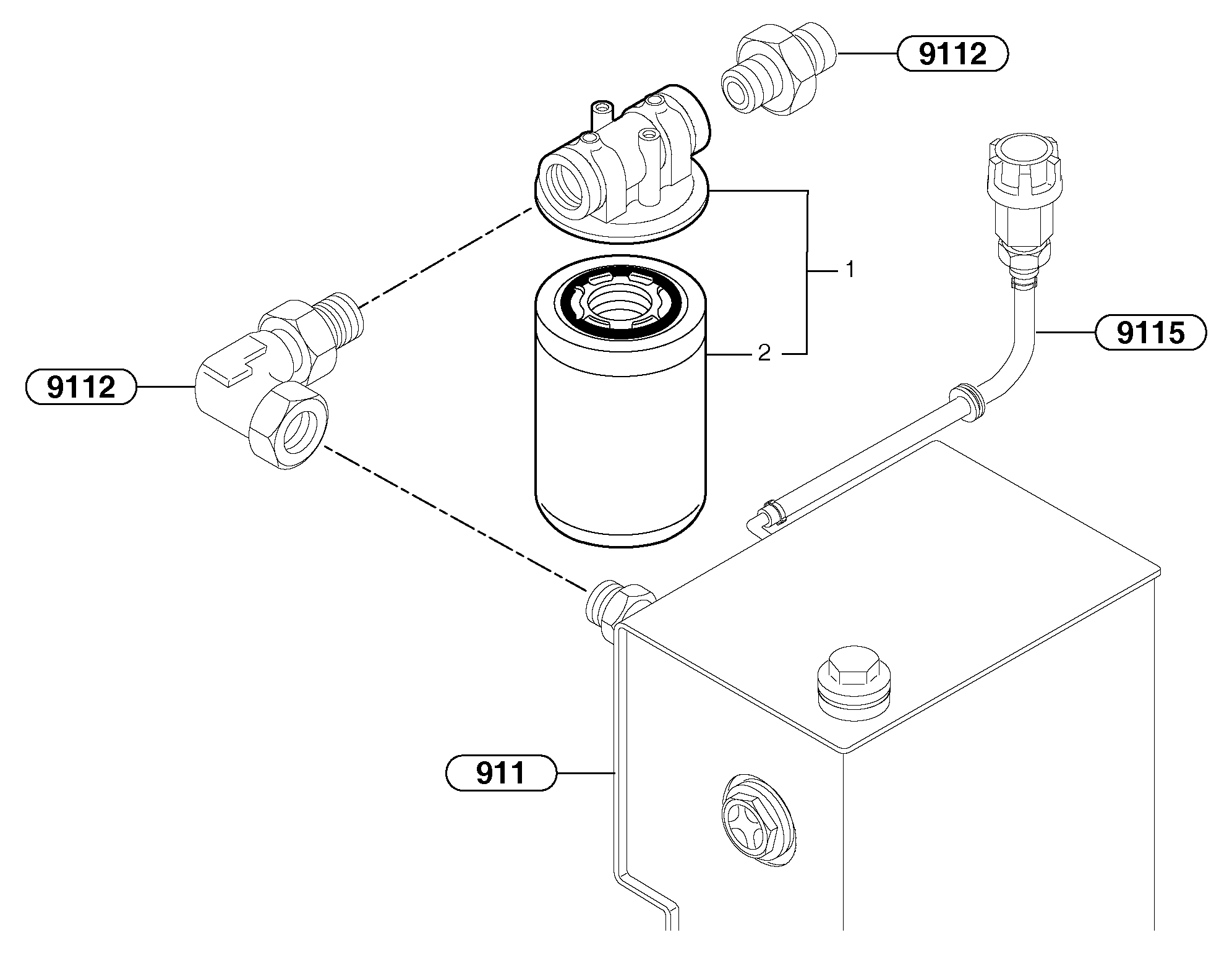 Схема запчастей Volvo EC15B - 39418 Hydraulic oil filter EC15B TYPE 272 XT/XTV
