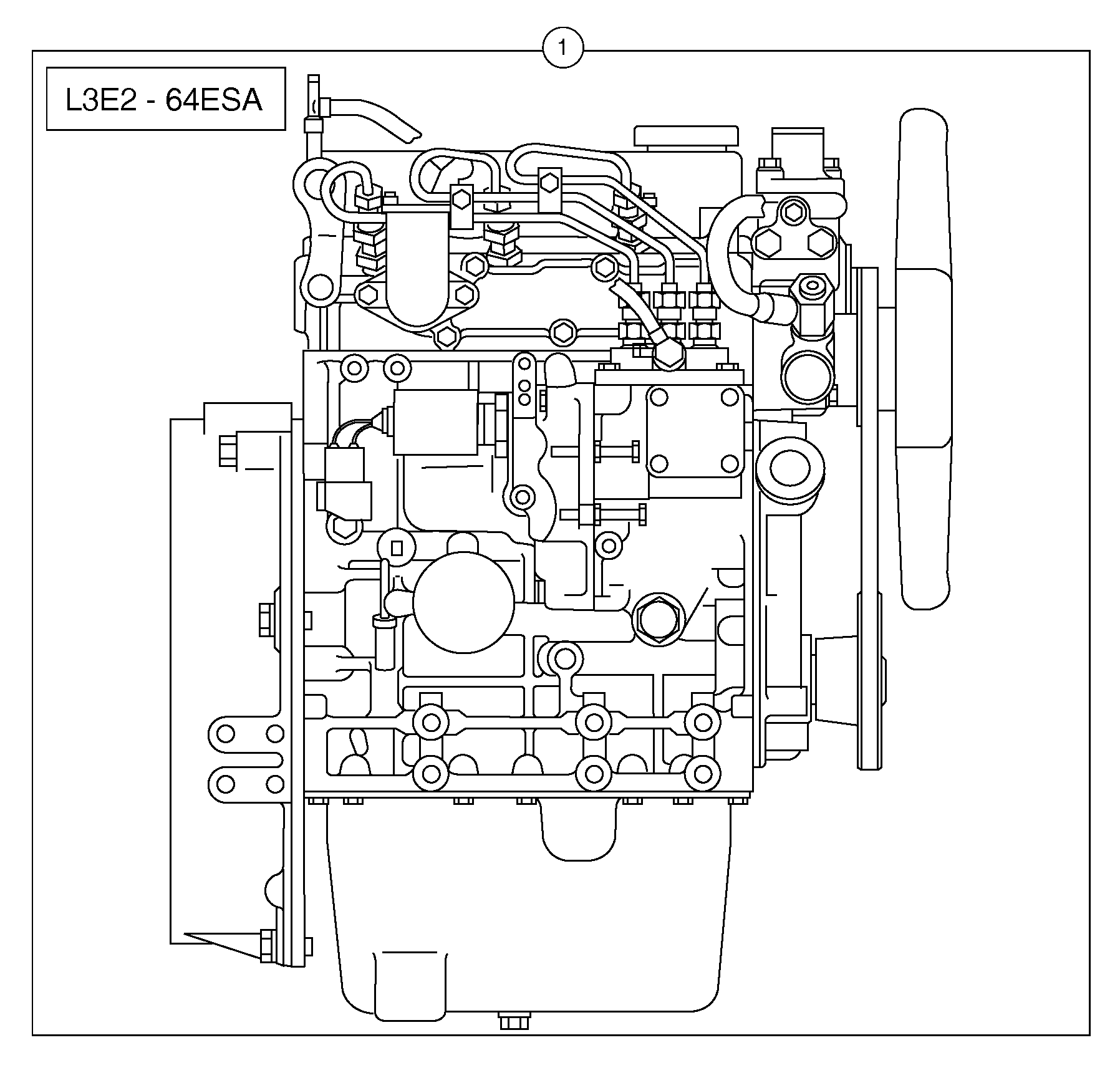 Схема запчастей Volvo EC15B - 28629 Equipped engine EC15B TYPE 272 XT/XTV