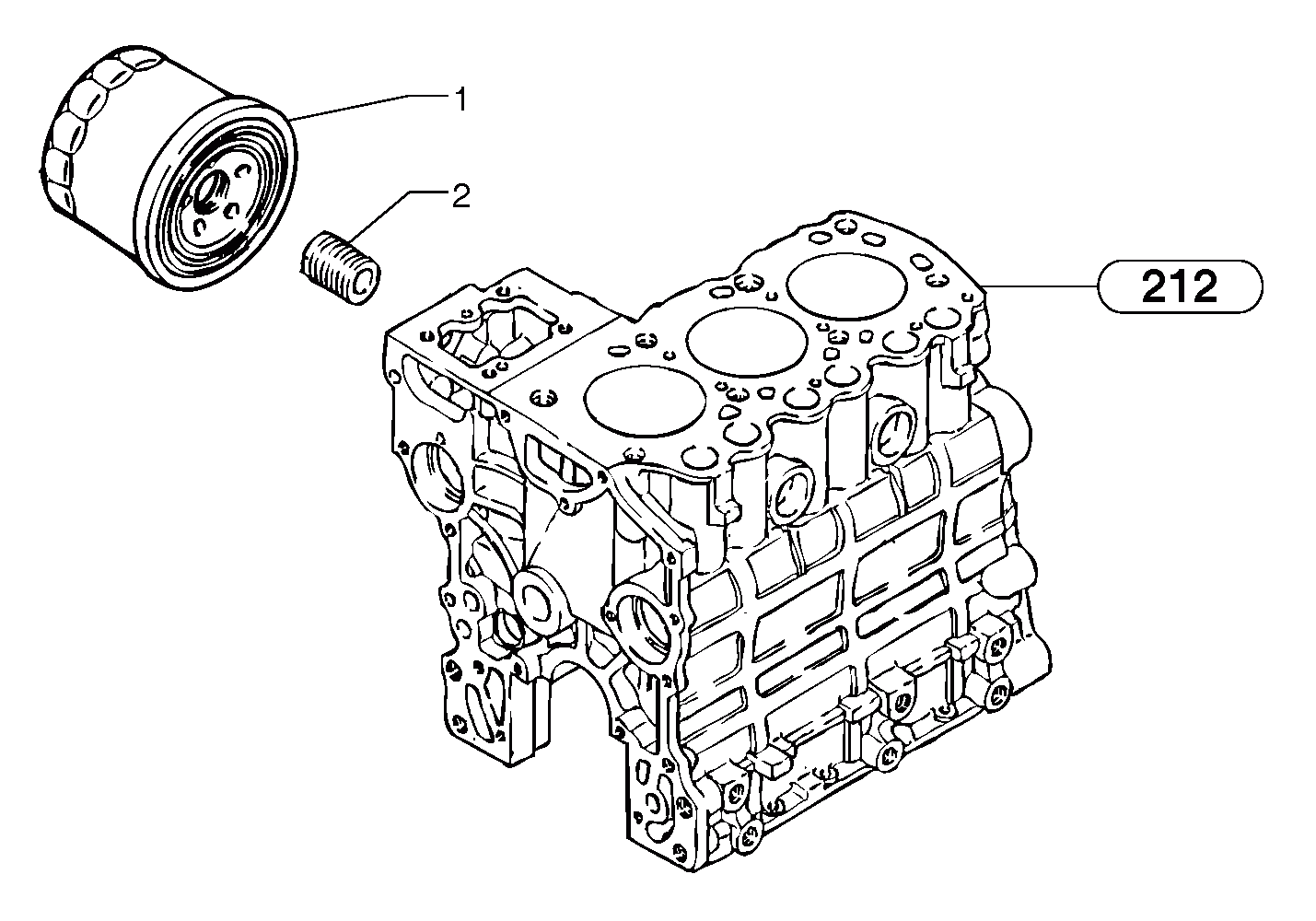 Схема запчастей Volvo EC15B - 31813 Фильтр масляный EC15B TYPE 272 XT/XTV