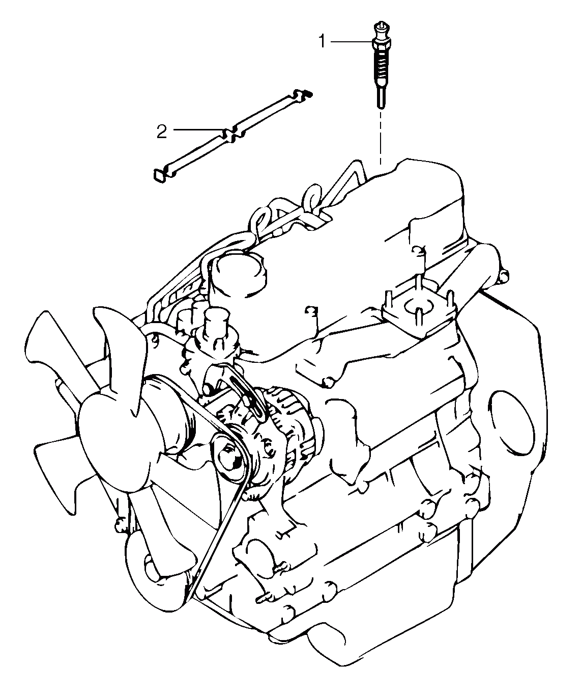 Схема запчастей Volvo EC15B - 35674 Preheating coil EC15B TYPE 272 XT/XTV